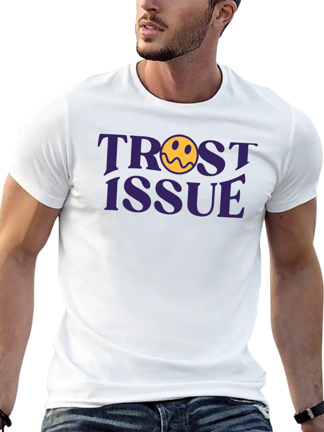 Trust Issue Graphic Tee - Trendy Unisex T-Shirt