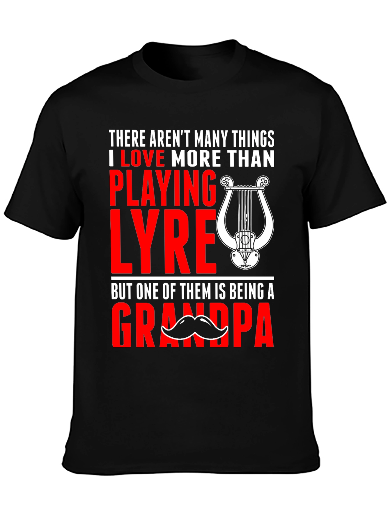 Lyre Playing Grandpa T-Shirt