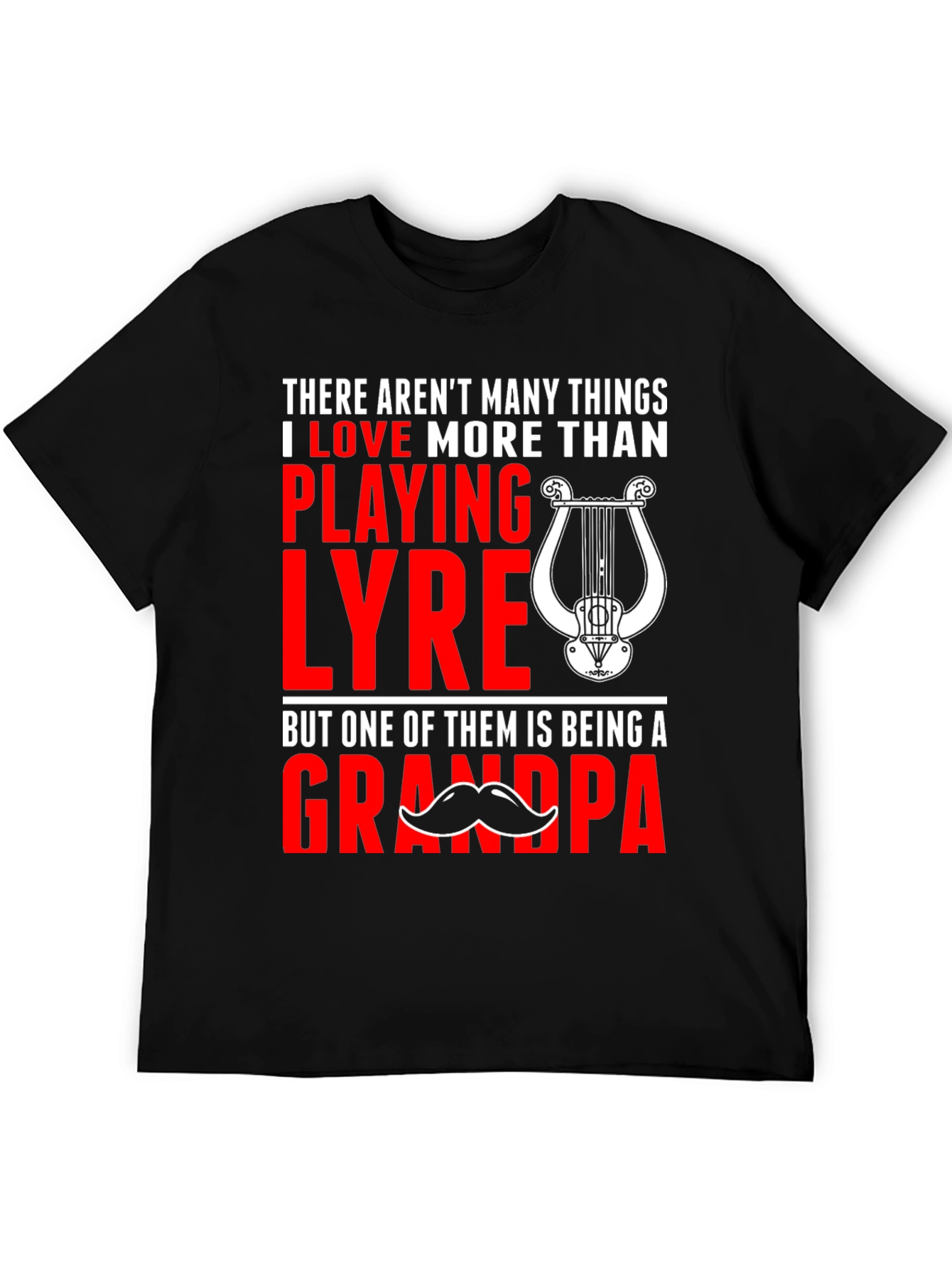 Lyre Playing Grandpa T-Shirt