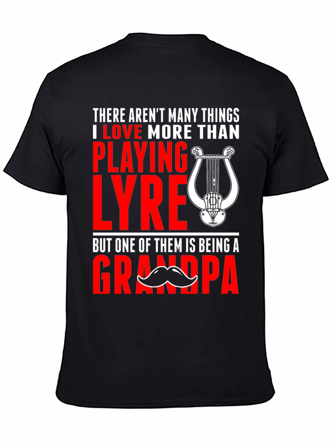 Lyre Playing Grandpa T-Shirt