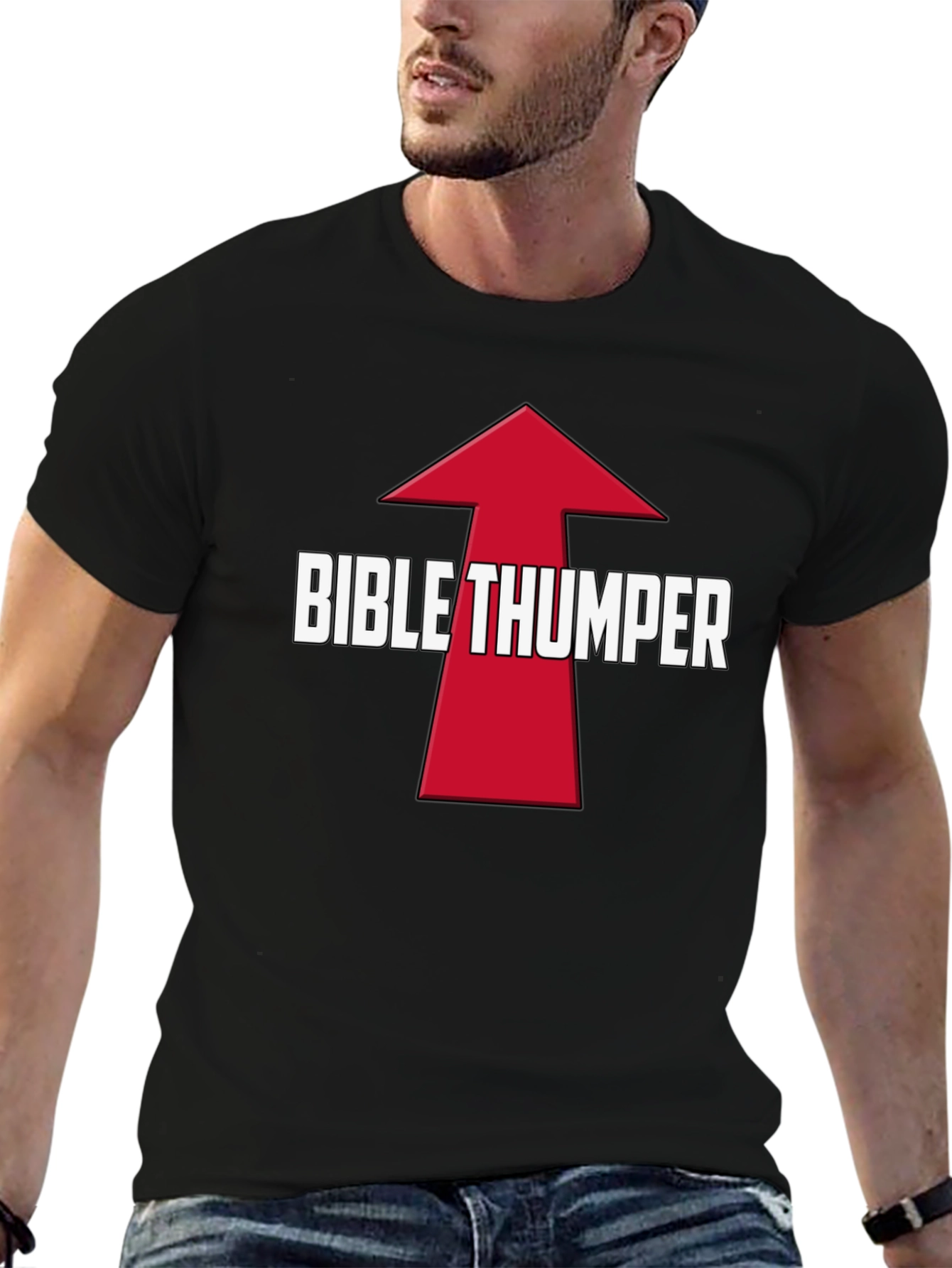 Bible Thumper Graphic Tee - Bold Statement T-Shirt