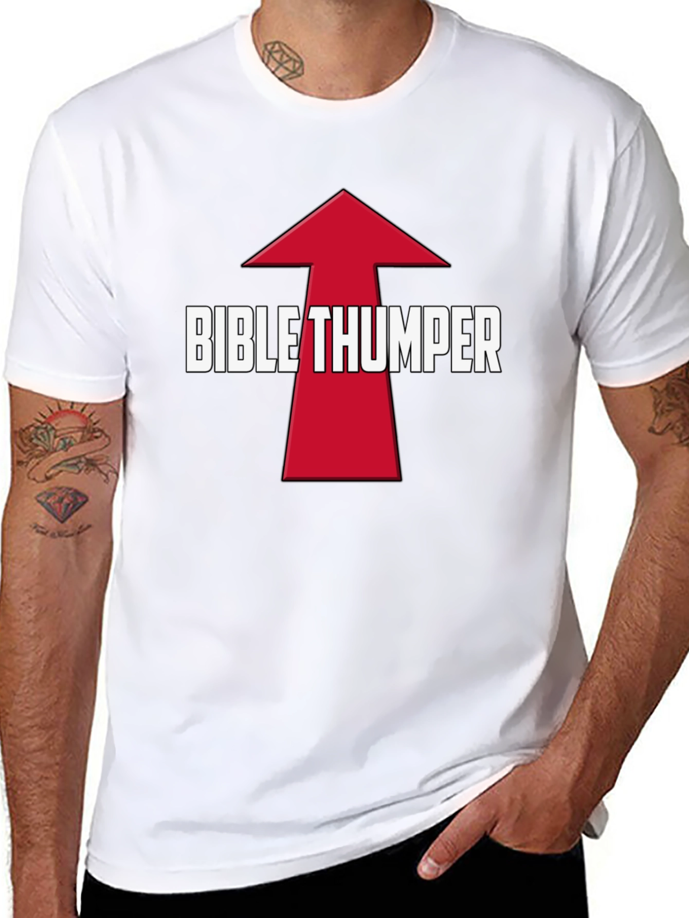 Bible Thumper Graphic Tee - Bold Statement T-Shirt