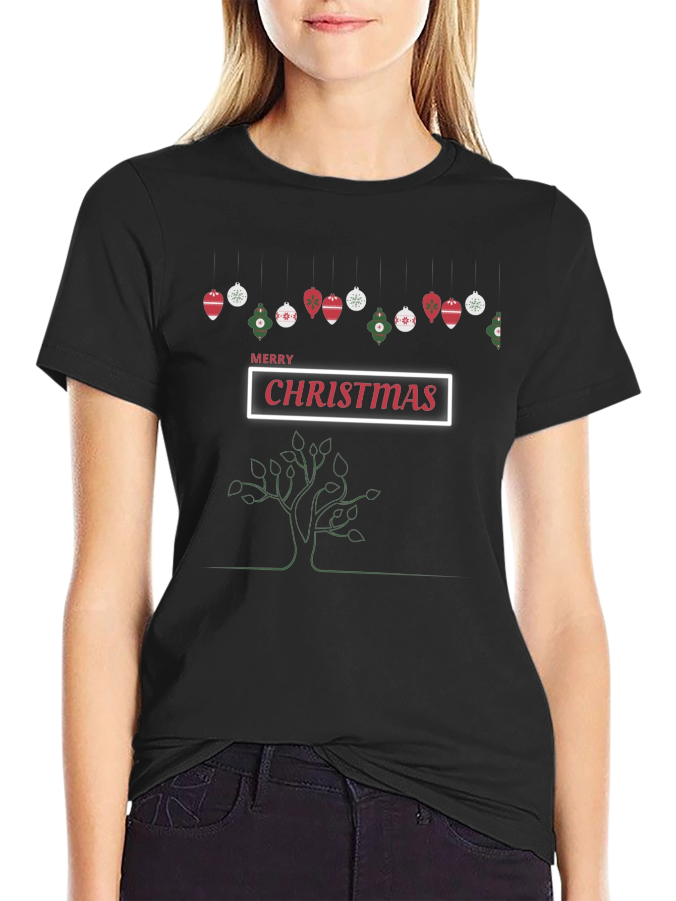 Festive Christmas Tree T-Shirt