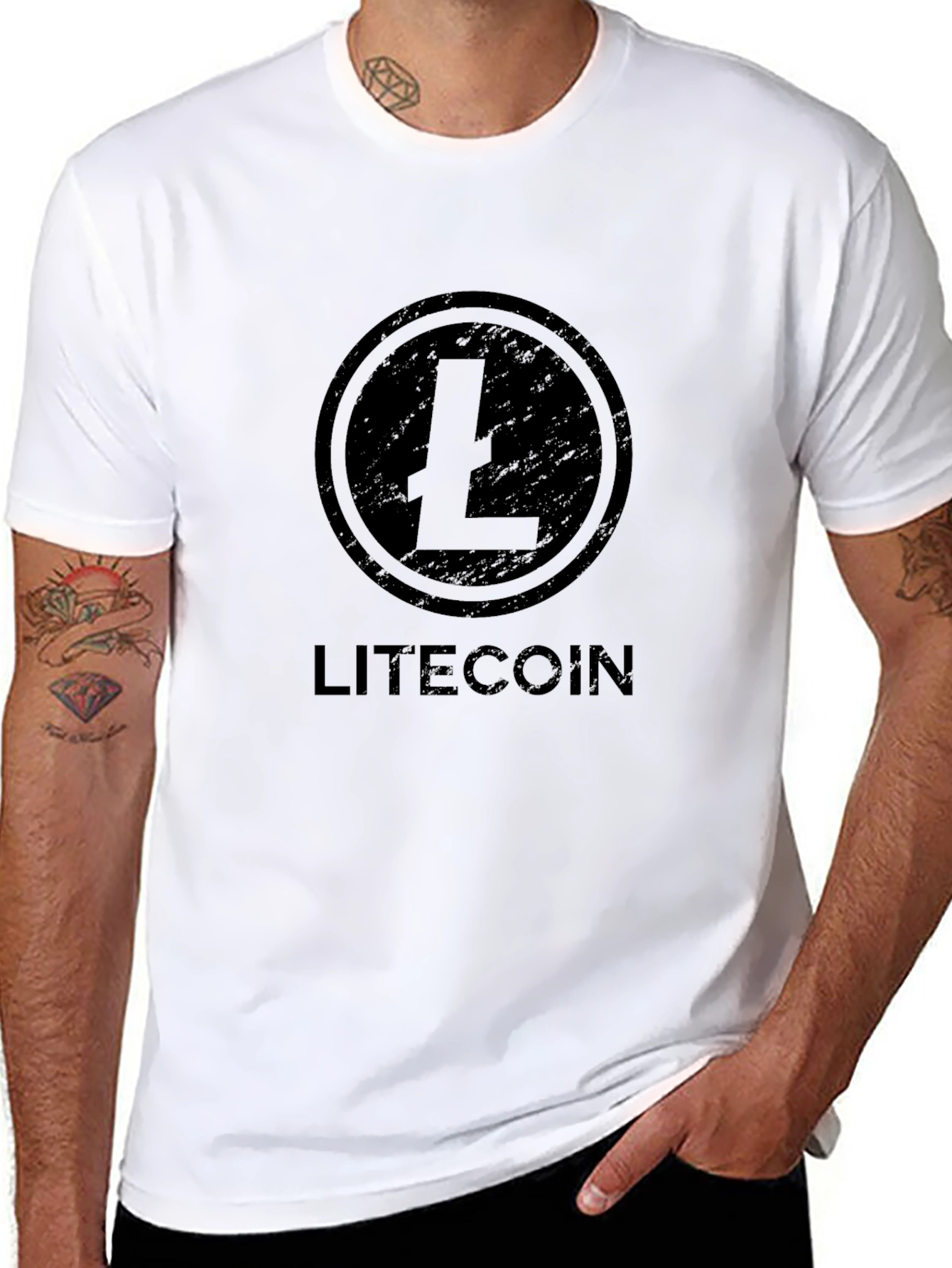 Litecoin Crypto Black T-Shirt