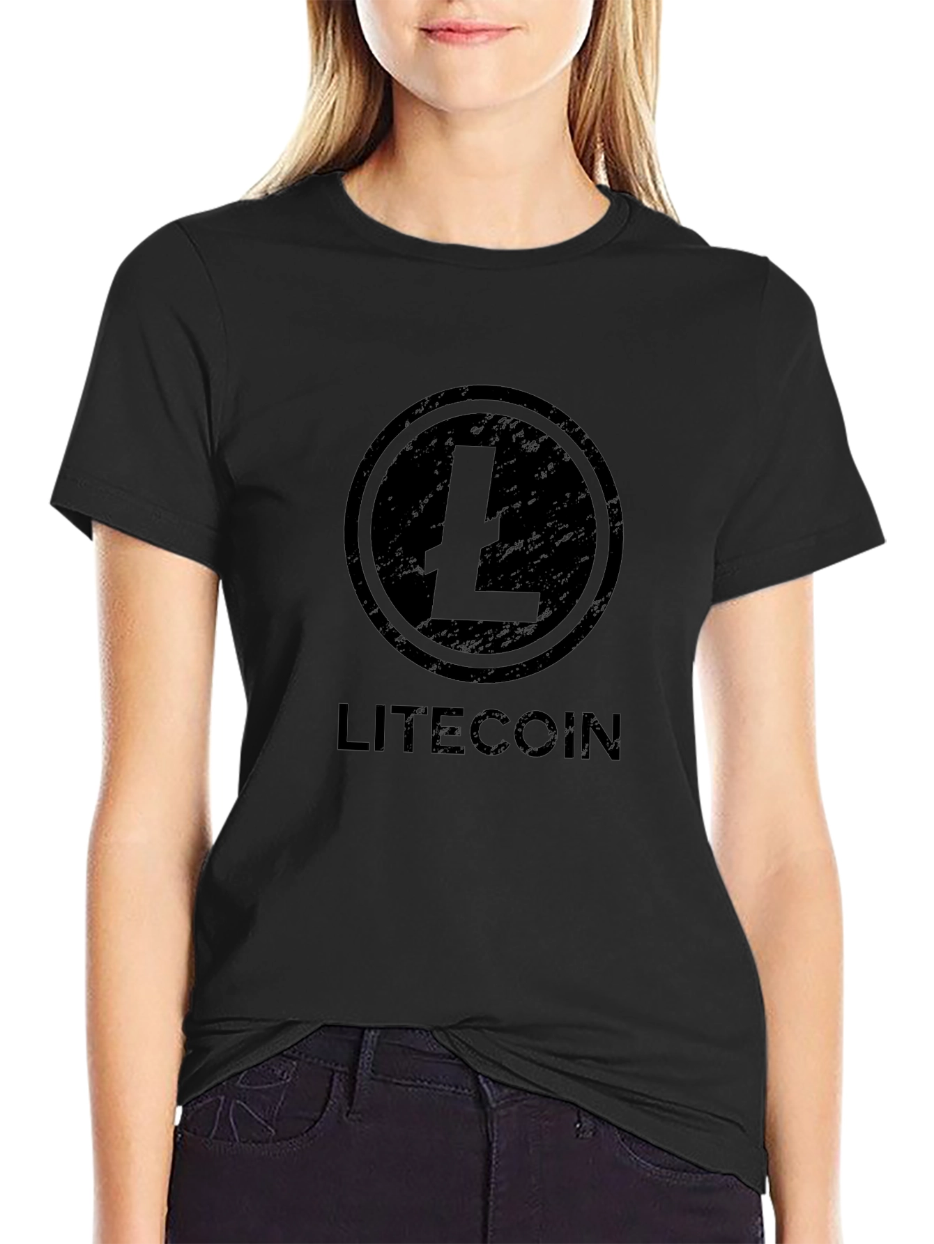 Litecoin Crypto Black T-Shirt