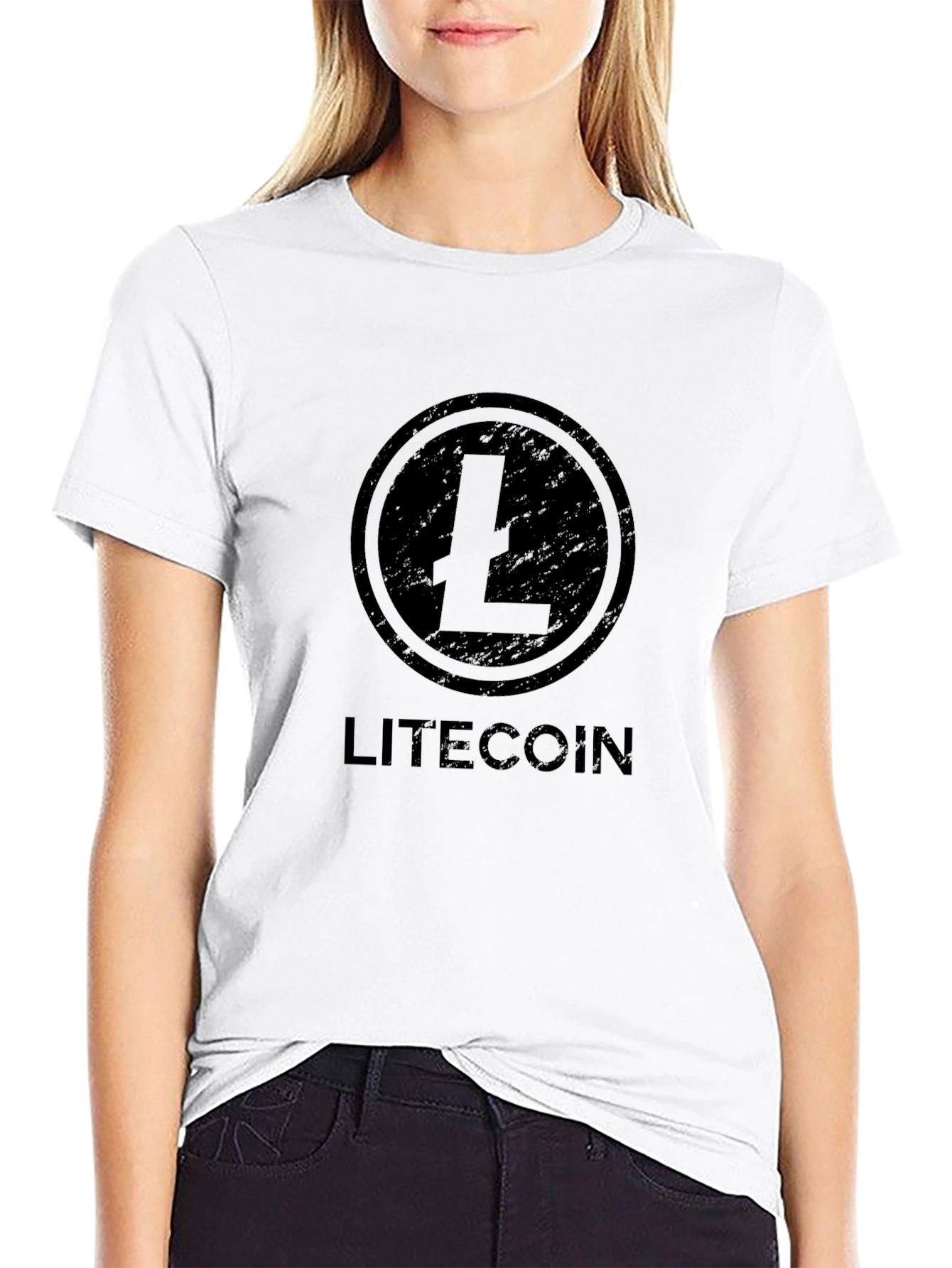 Litecoin Crypto Black T-Shirt