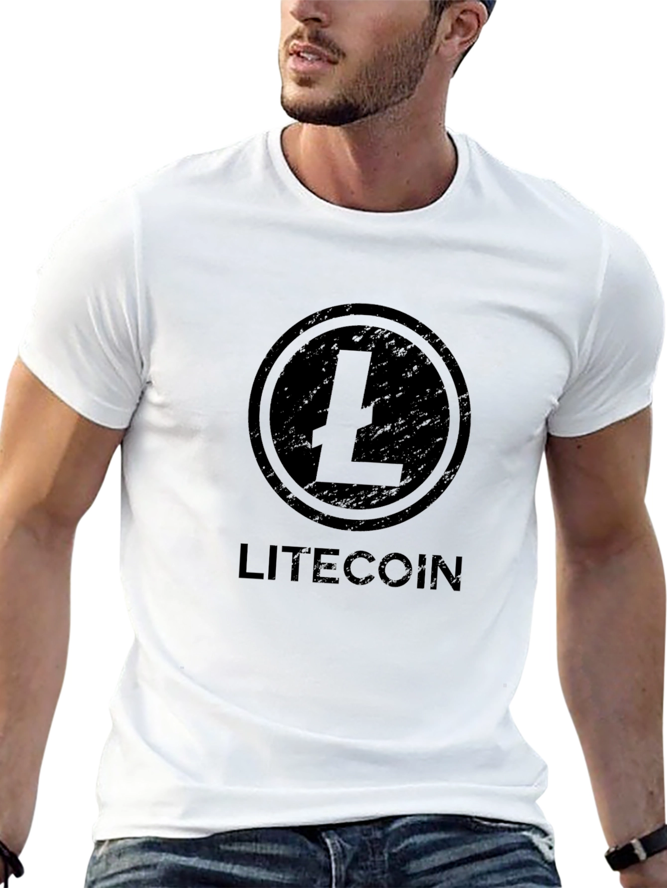 Litecoin Crypto Black T-Shirt