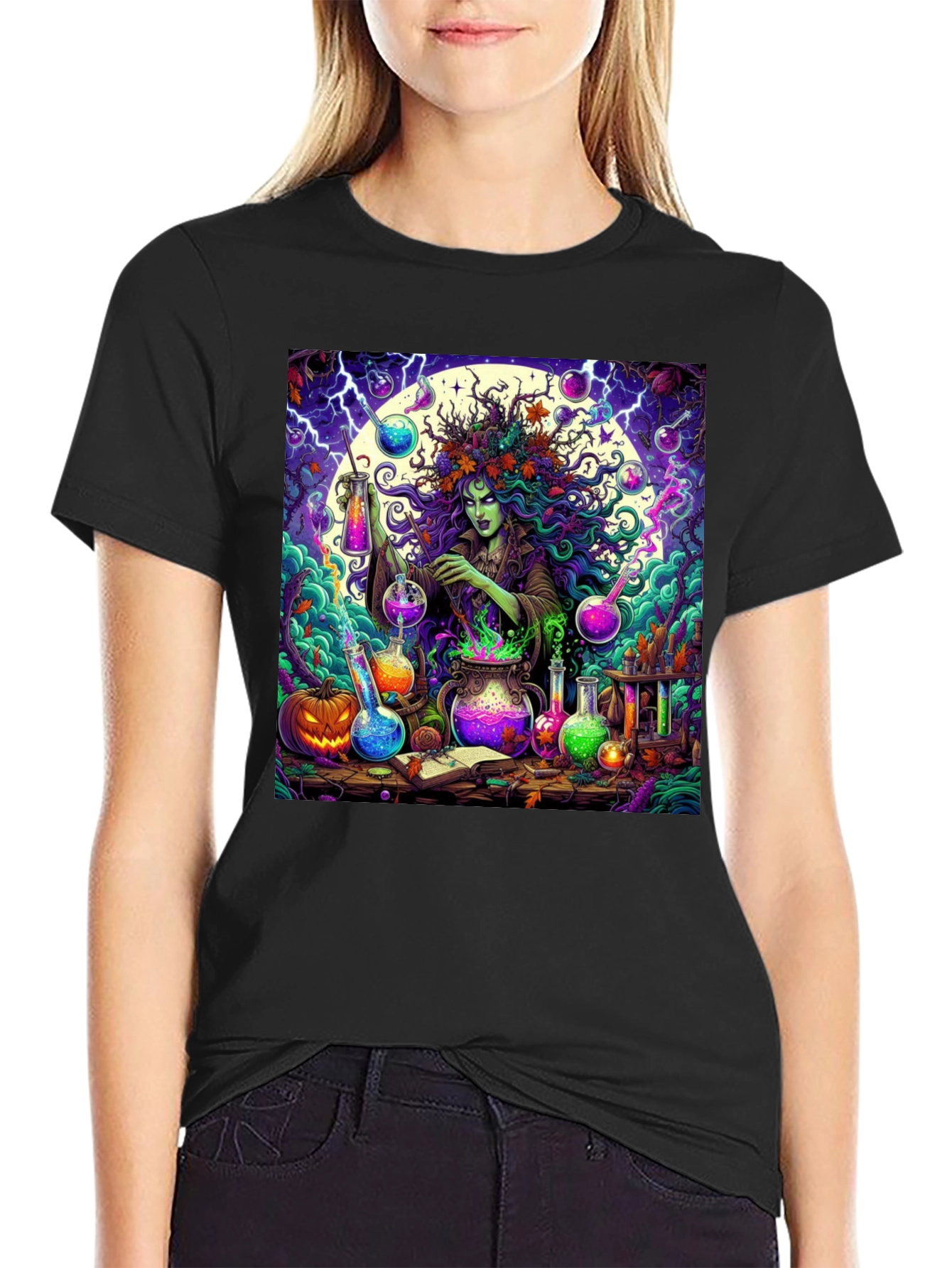 Witchs Brew Graphic Tee - Halloween T-Shirt