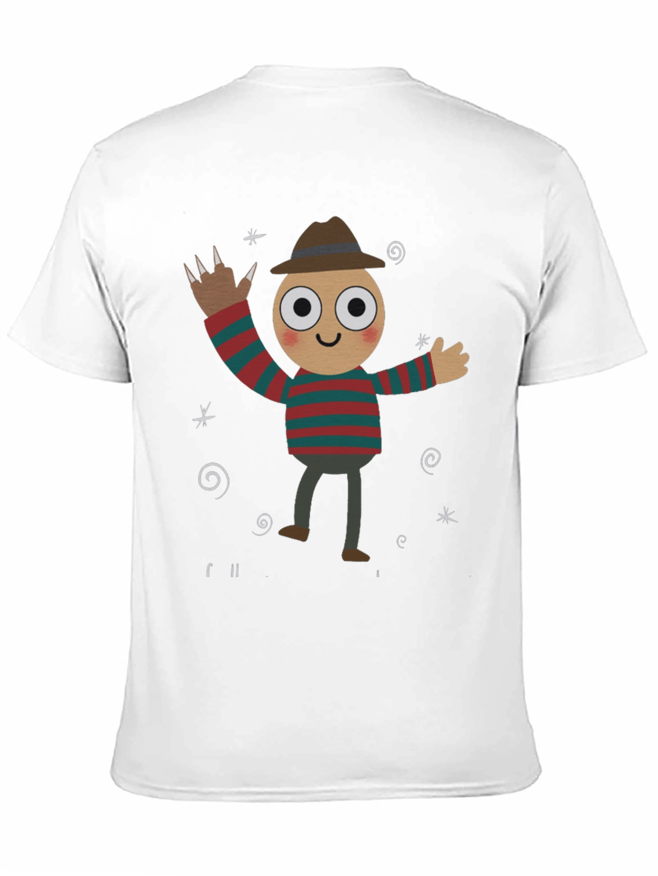 Freddy Krueger Cartoon Graphic T-Shirt