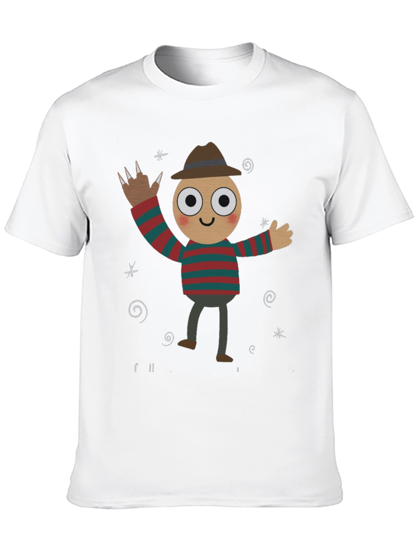 Freddy Krueger Cartoon Graphic T-Shirt