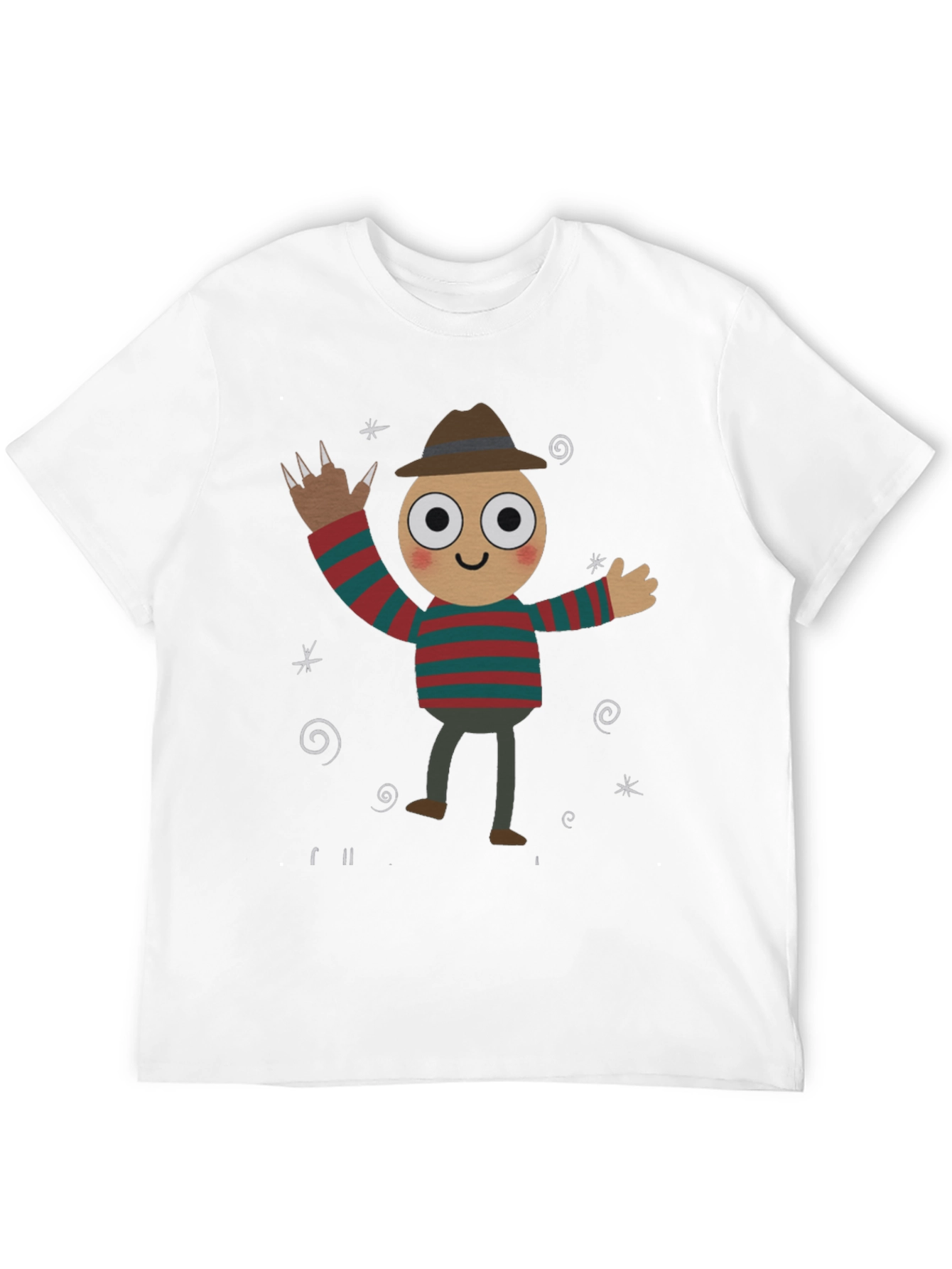 Freddy Krueger Cartoon Graphic T-Shirt