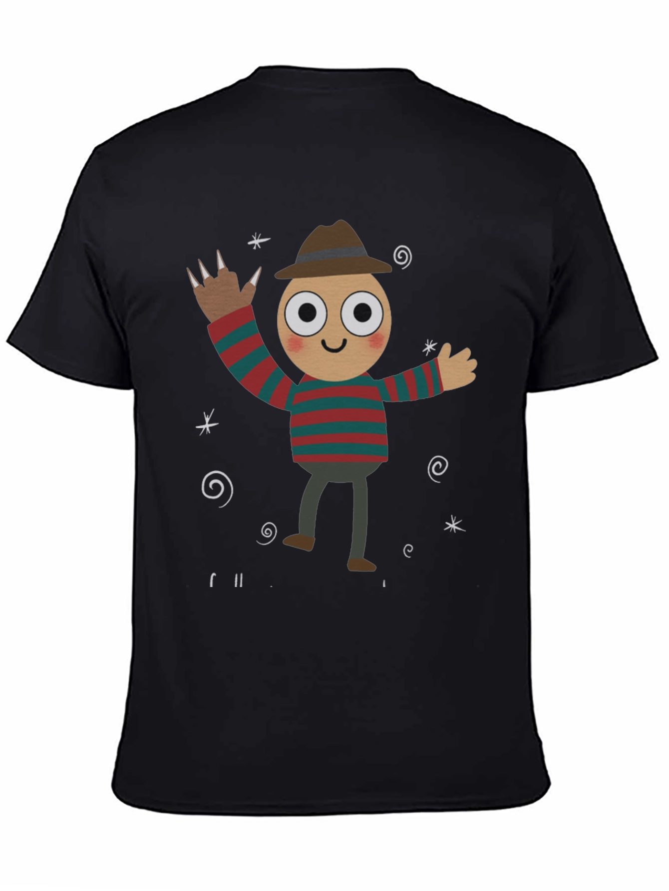 Freddy Krueger Cartoon Graphic T-Shirt