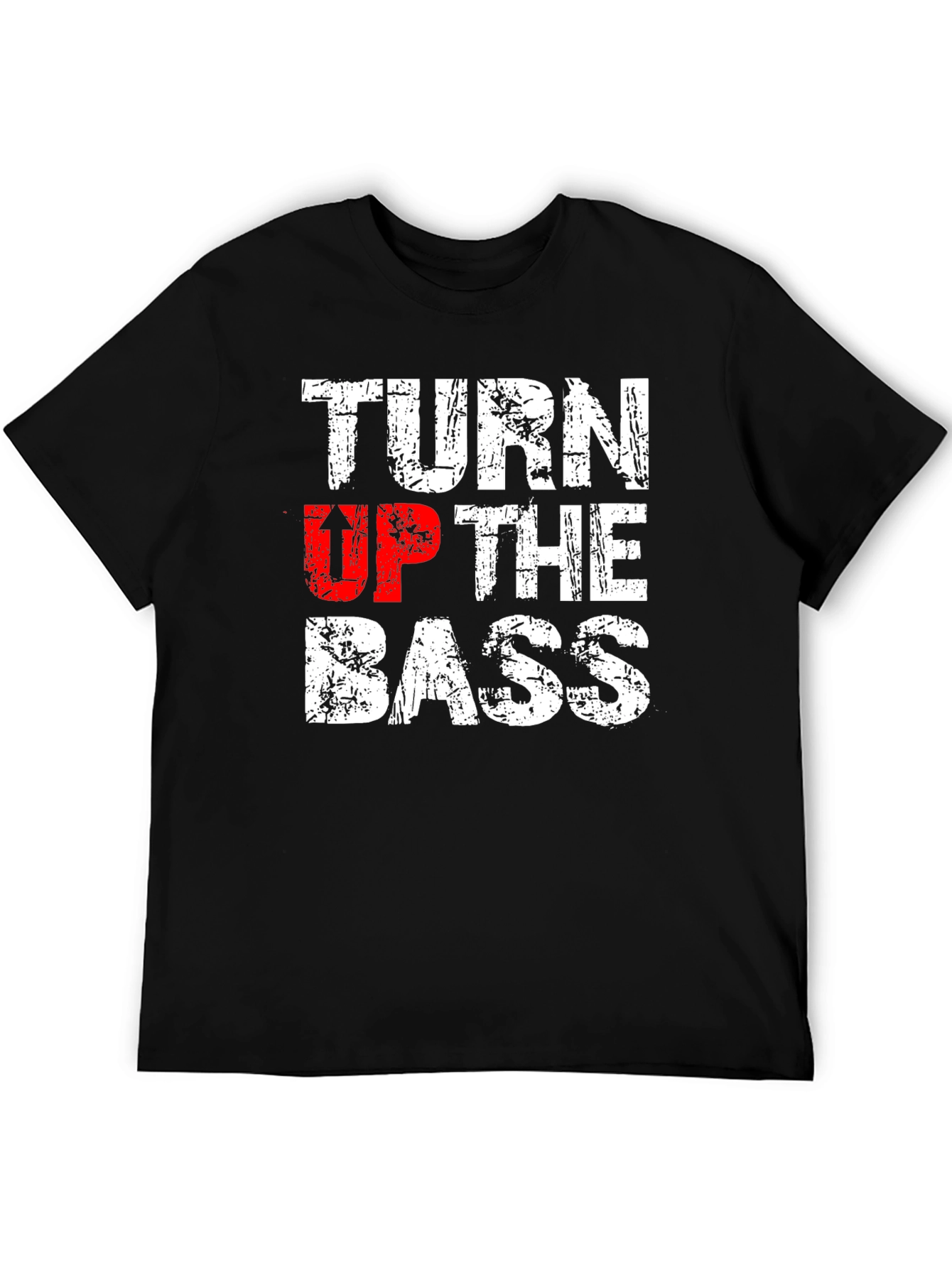 Turn Up The Bass Graphic T-Shirt - Black