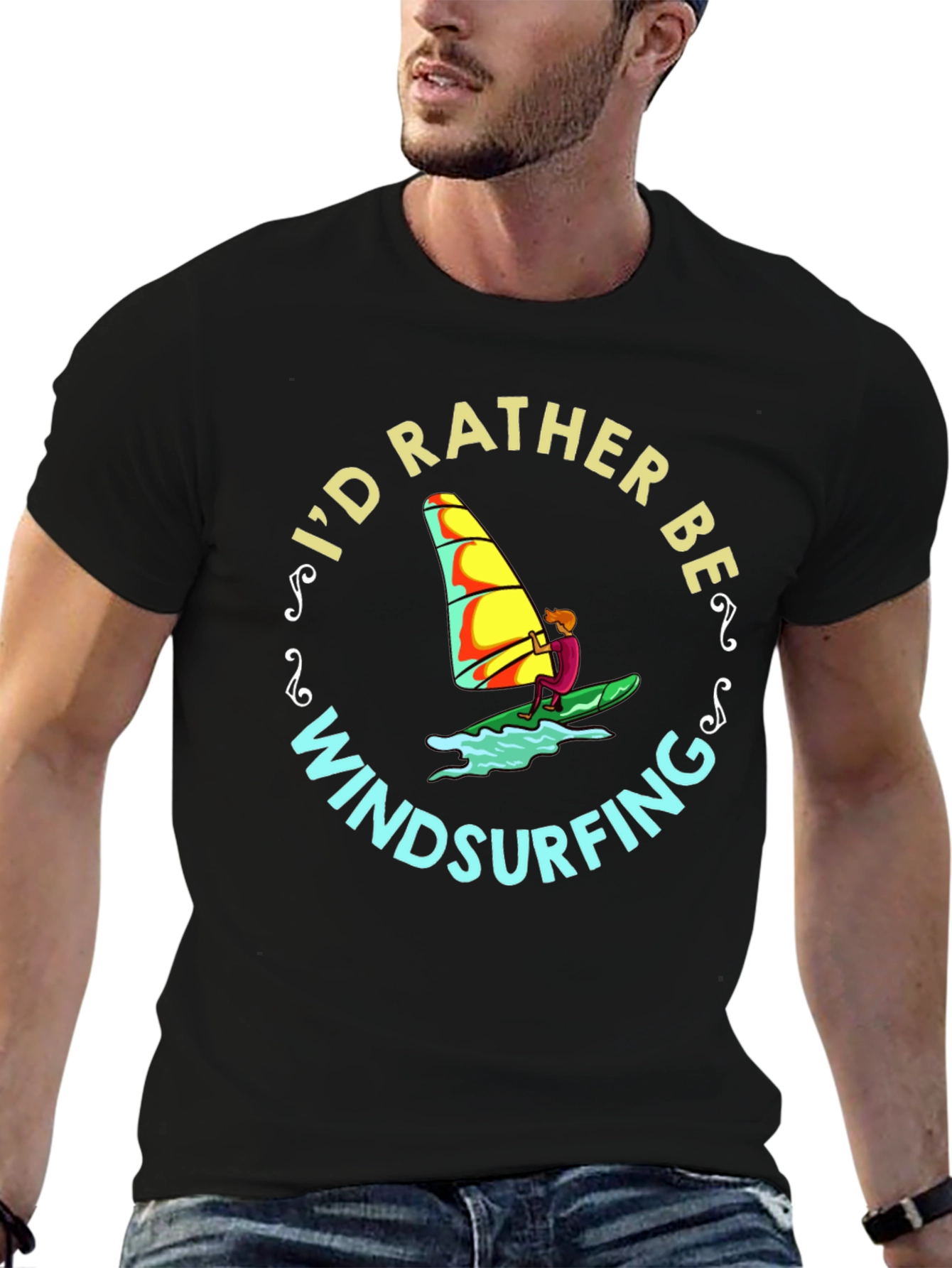 Id Rather Be Windsurfing T-Shirt
