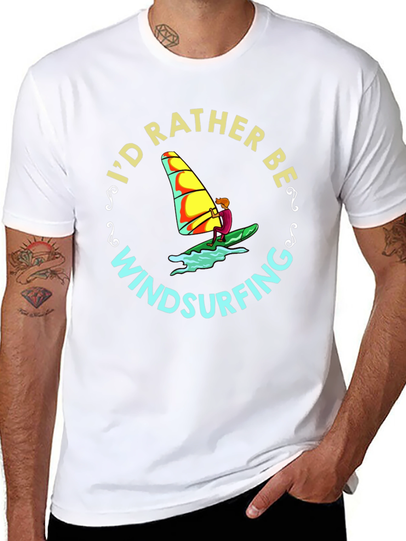 Id Rather Be Windsurfing T-Shirt