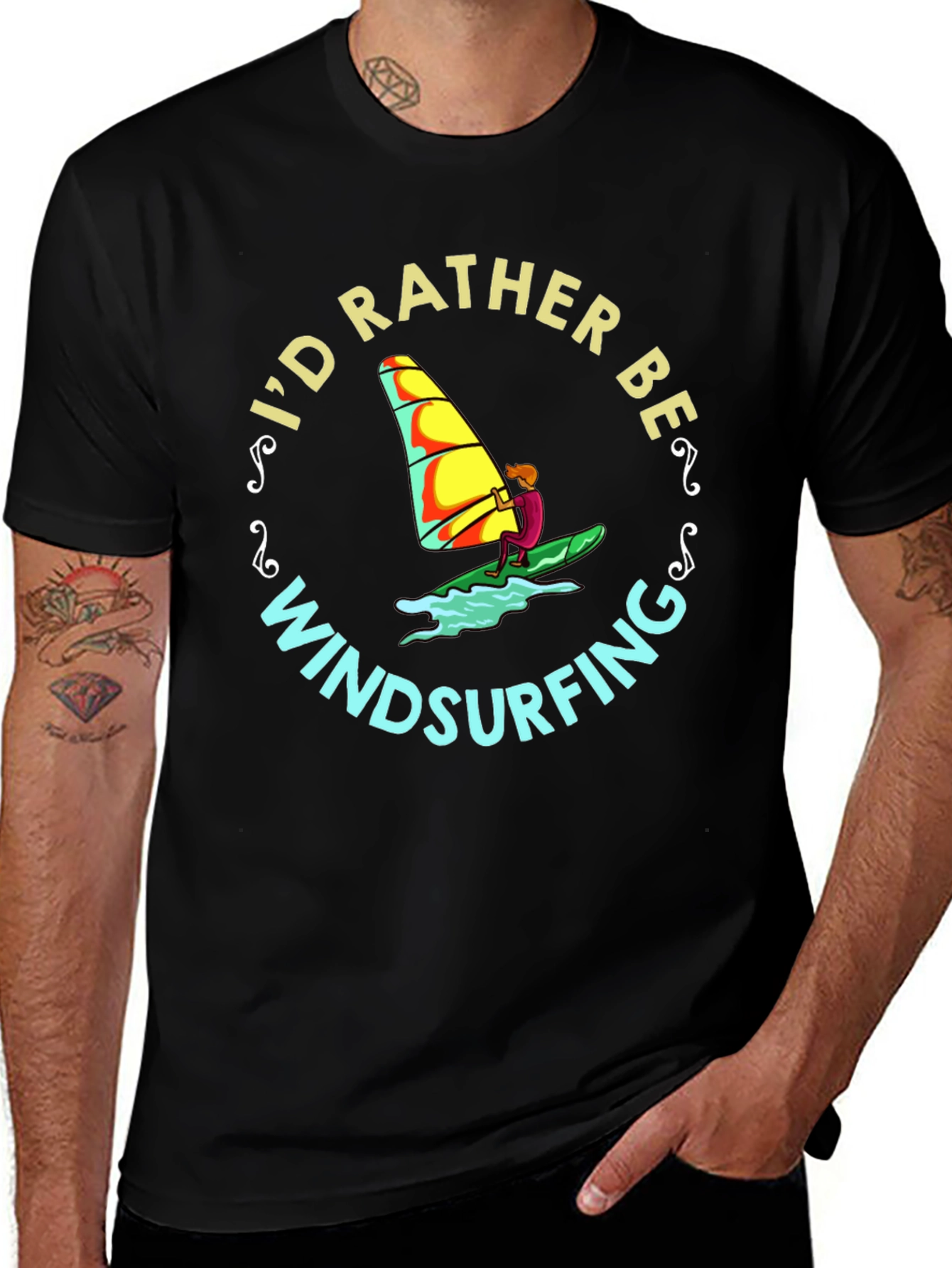 Id Rather Be Windsurfing T-Shirt