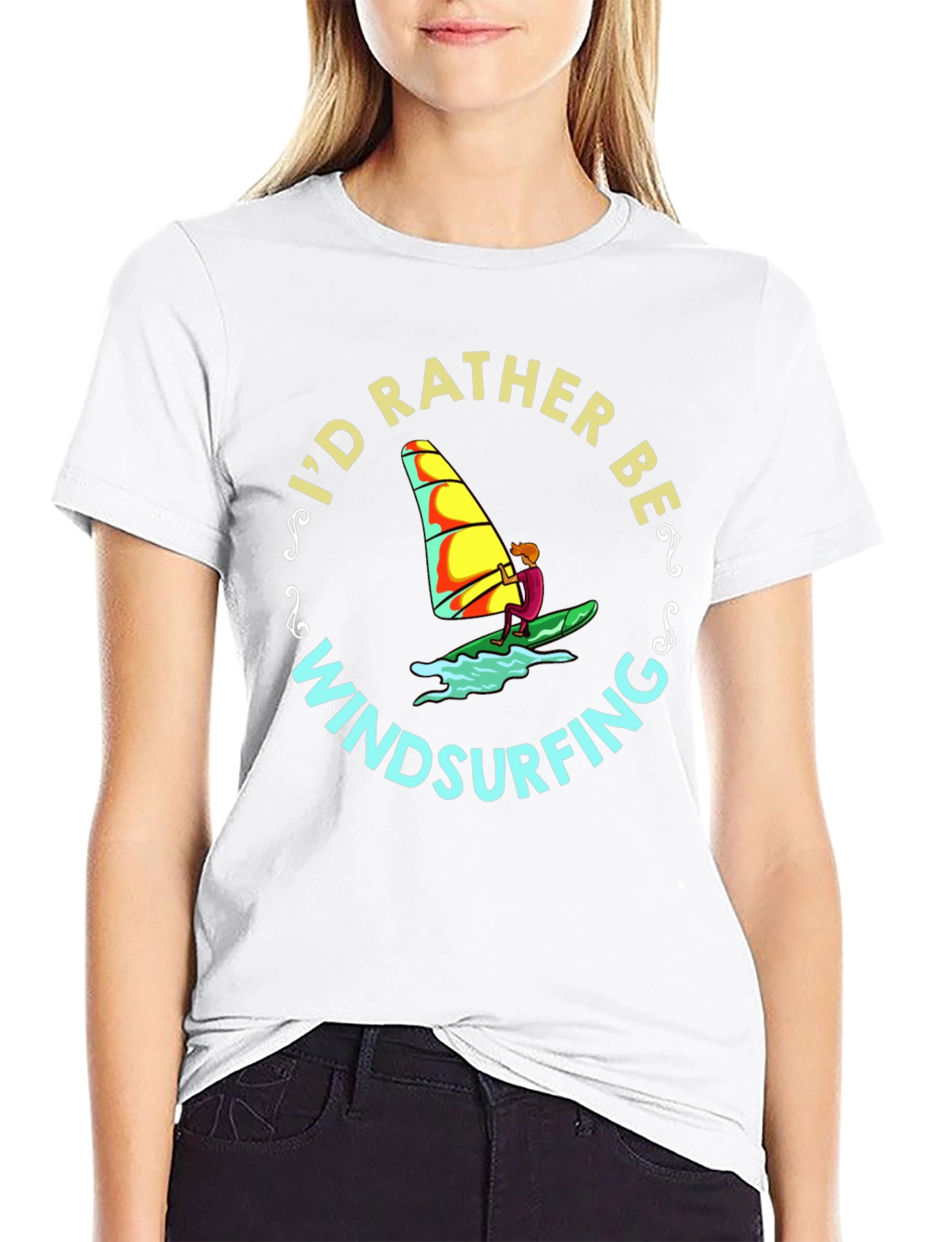 Id Rather Be Windsurfing T-Shirt
