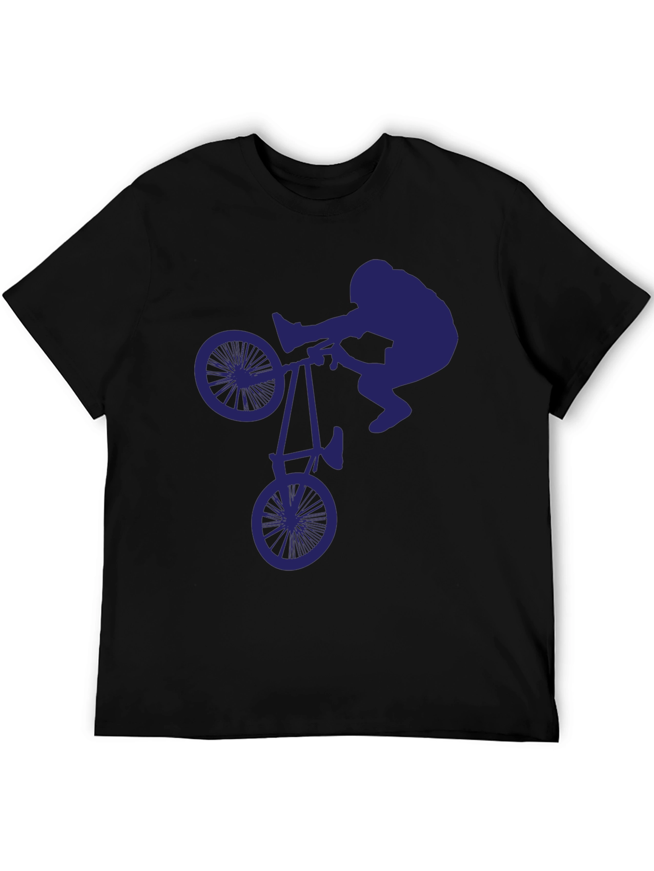 BMX Stunt Silhouette Graphic Tee - Cool & Unique