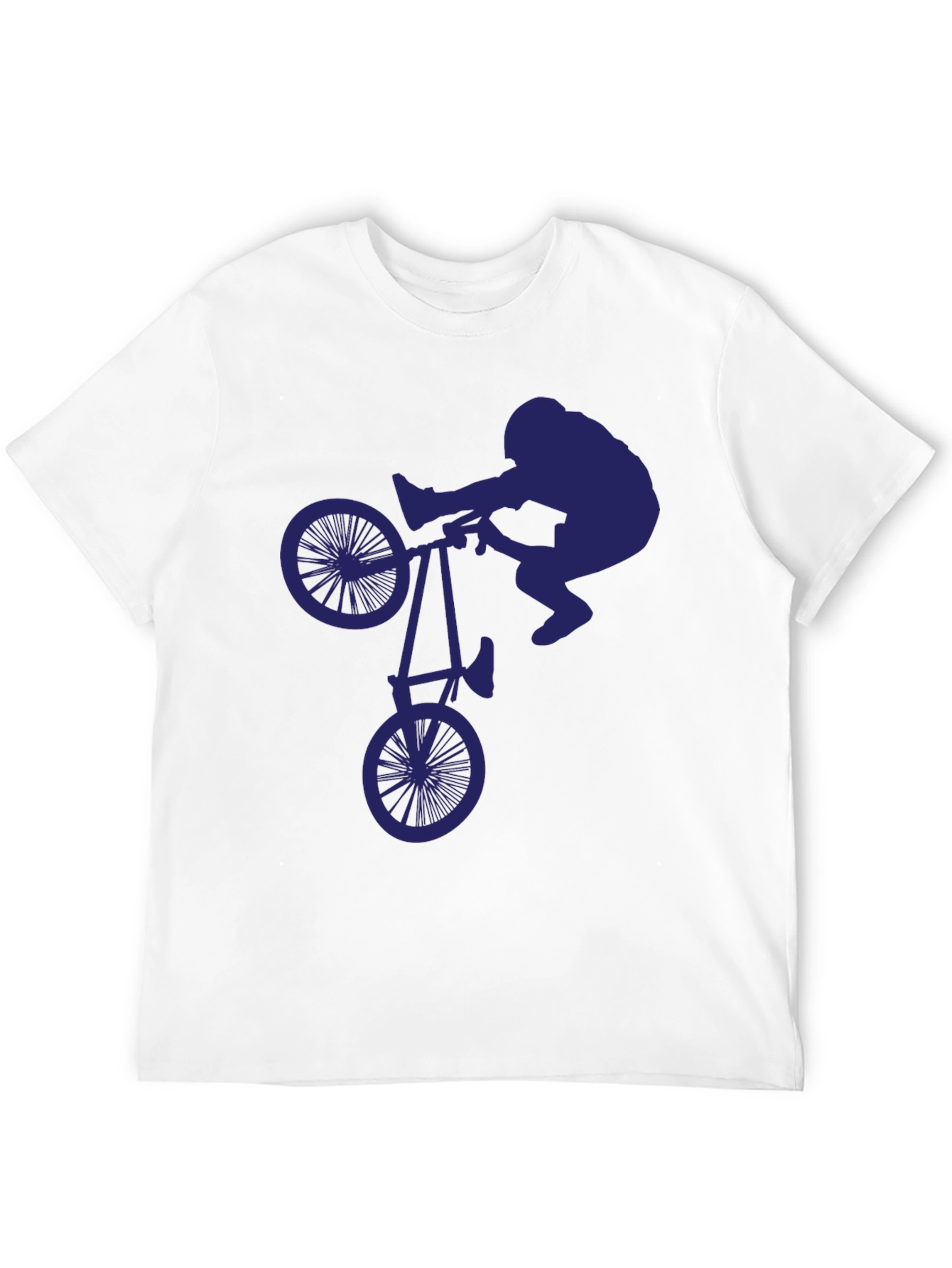 BMX Stunt Silhouette Graphic Tee - Cool & Unique