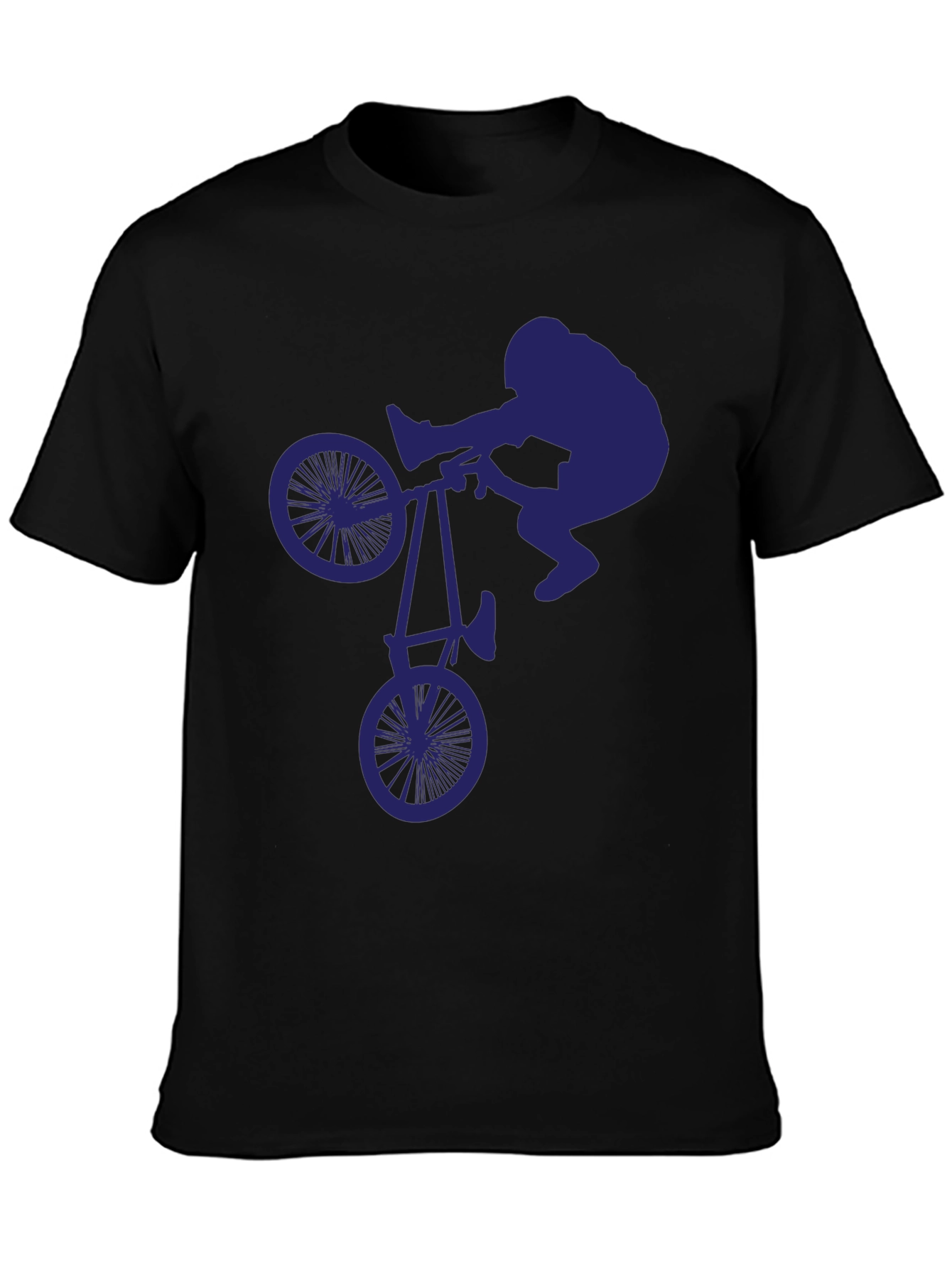 BMX Stunt Silhouette Graphic Tee - Cool & Unique