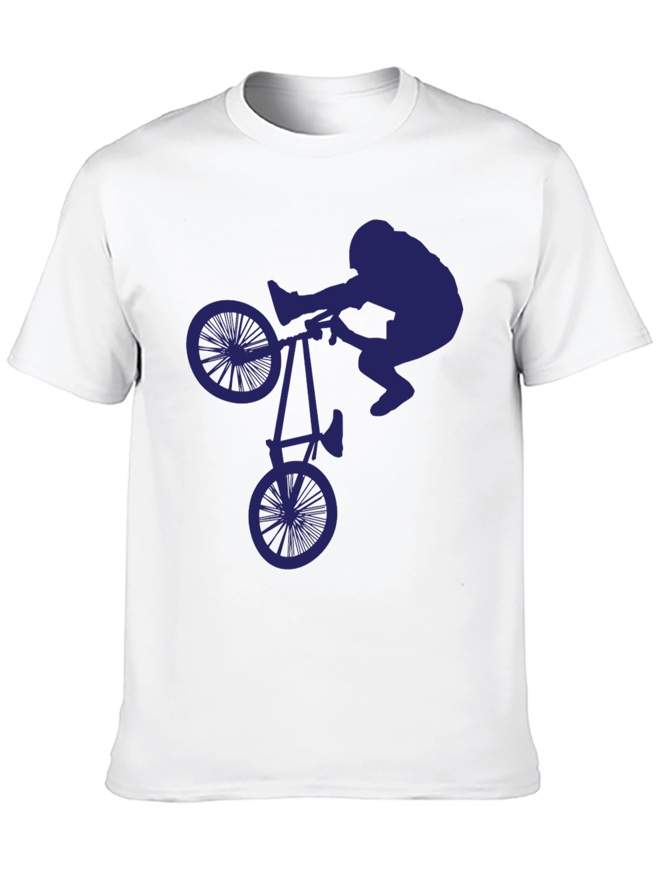 BMX Stunt Silhouette Graphic Tee - Cool & Unique