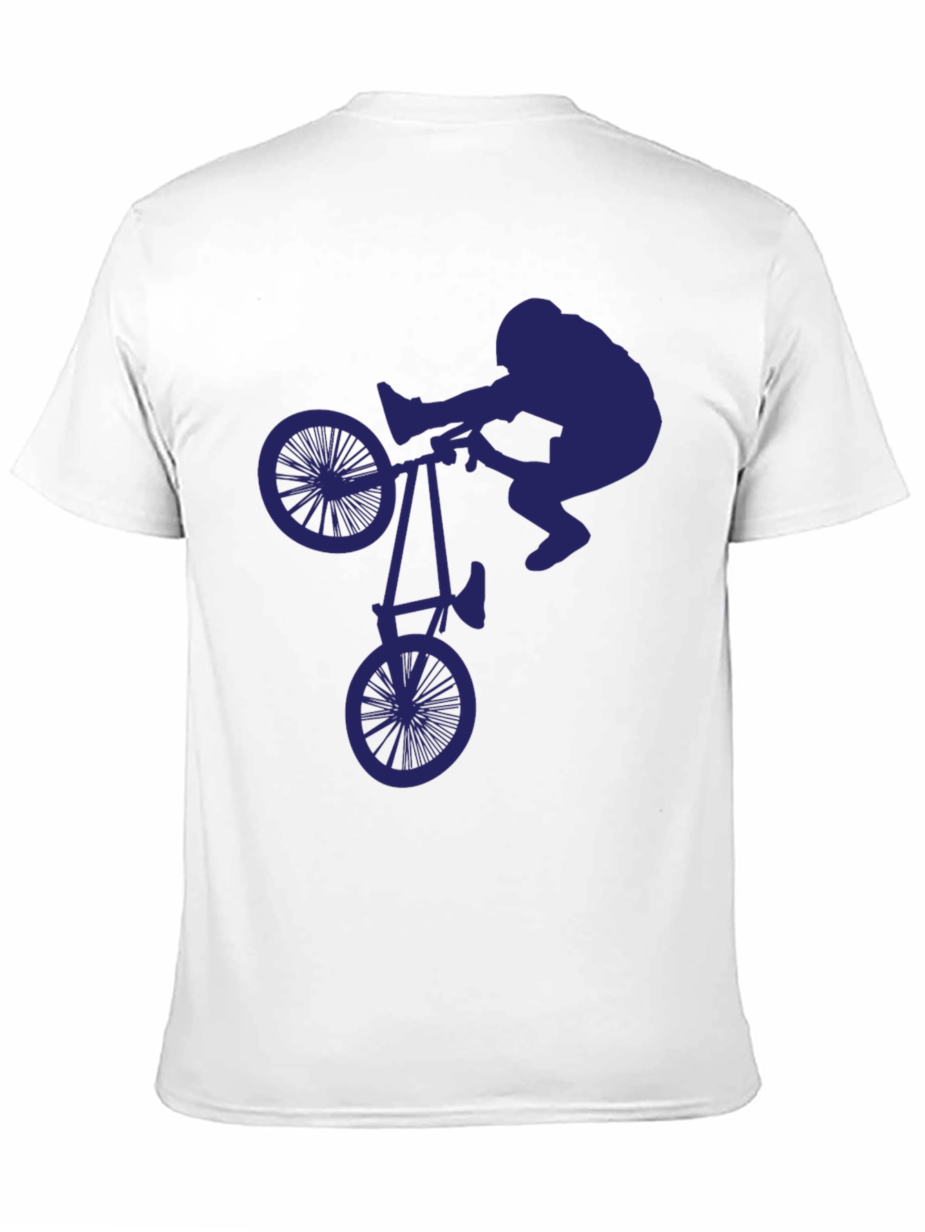BMX Stunt Silhouette Graphic Tee - Cool & Unique
