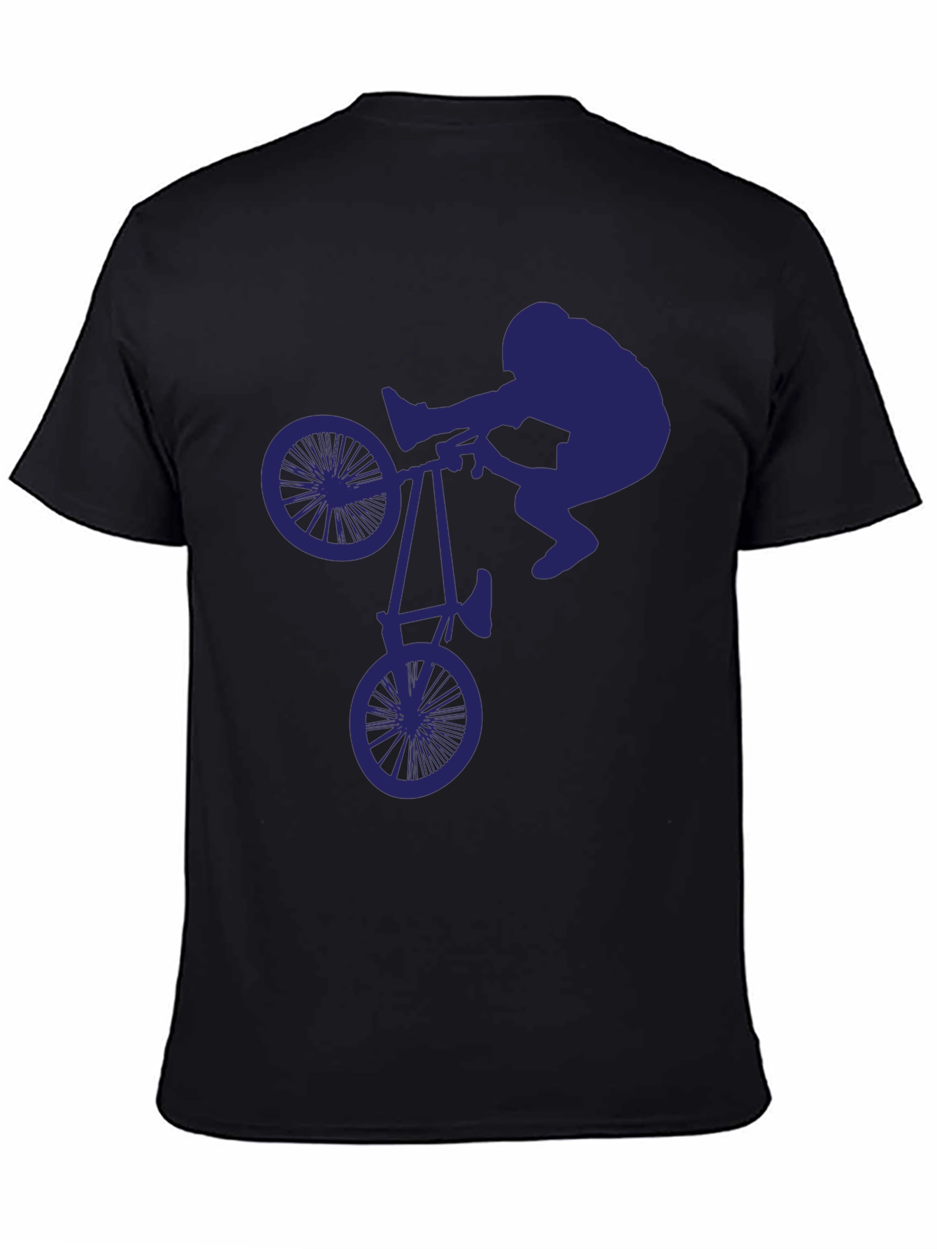 BMX Stunt Silhouette Graphic Tee - Cool & Unique