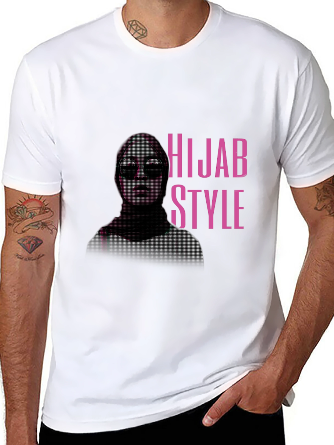 Hijab Style Black T-Shirt - Fashionable Muslim Apparel