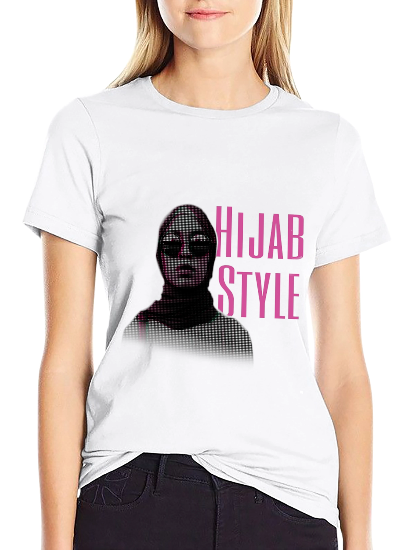 Hijab Style Black T-Shirt - Fashionable Muslim Apparel