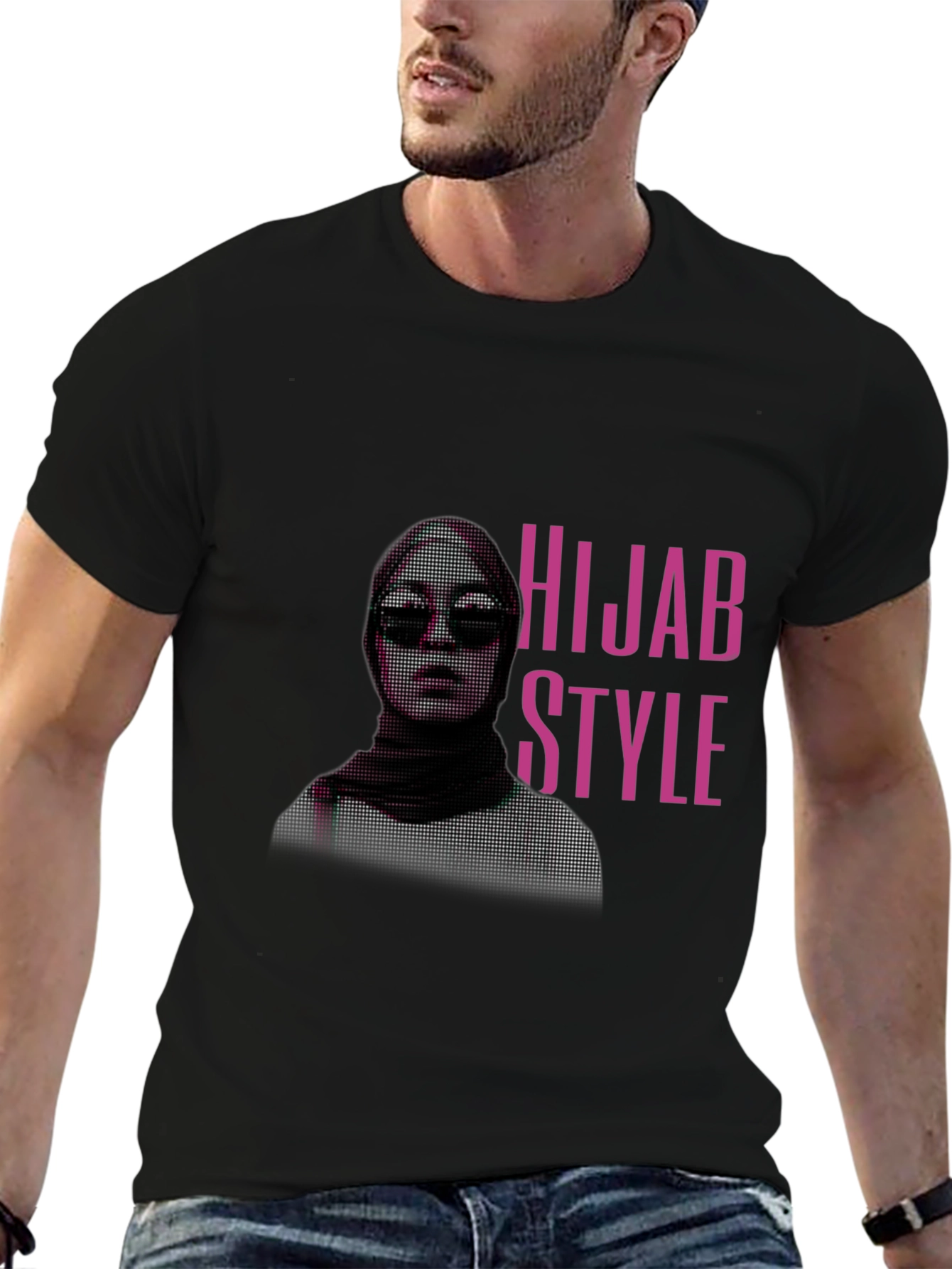 Hijab Style Black T-Shirt - Fashionable Muslim Apparel
