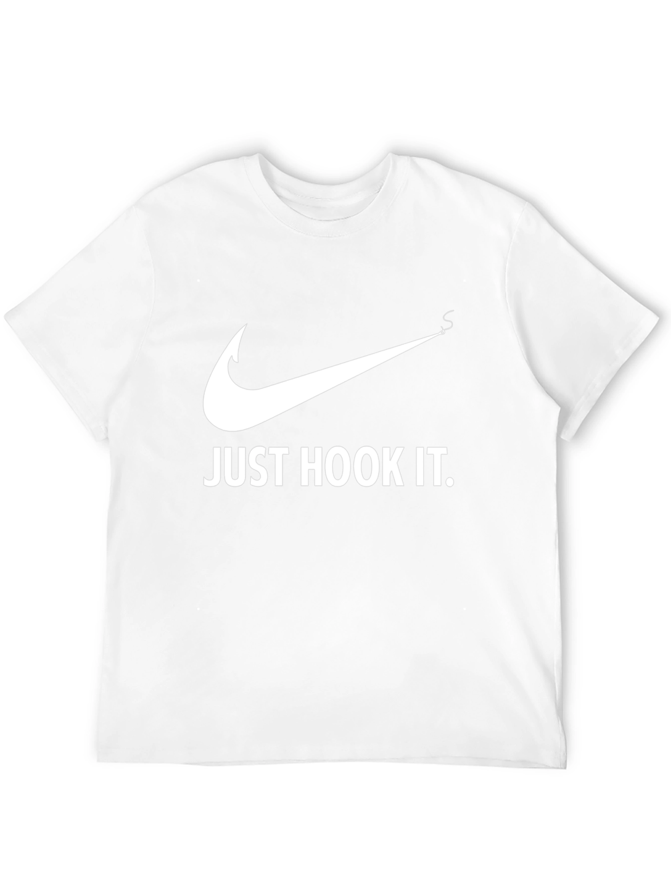 Just Hook It! Black Cotton Graphic Tee