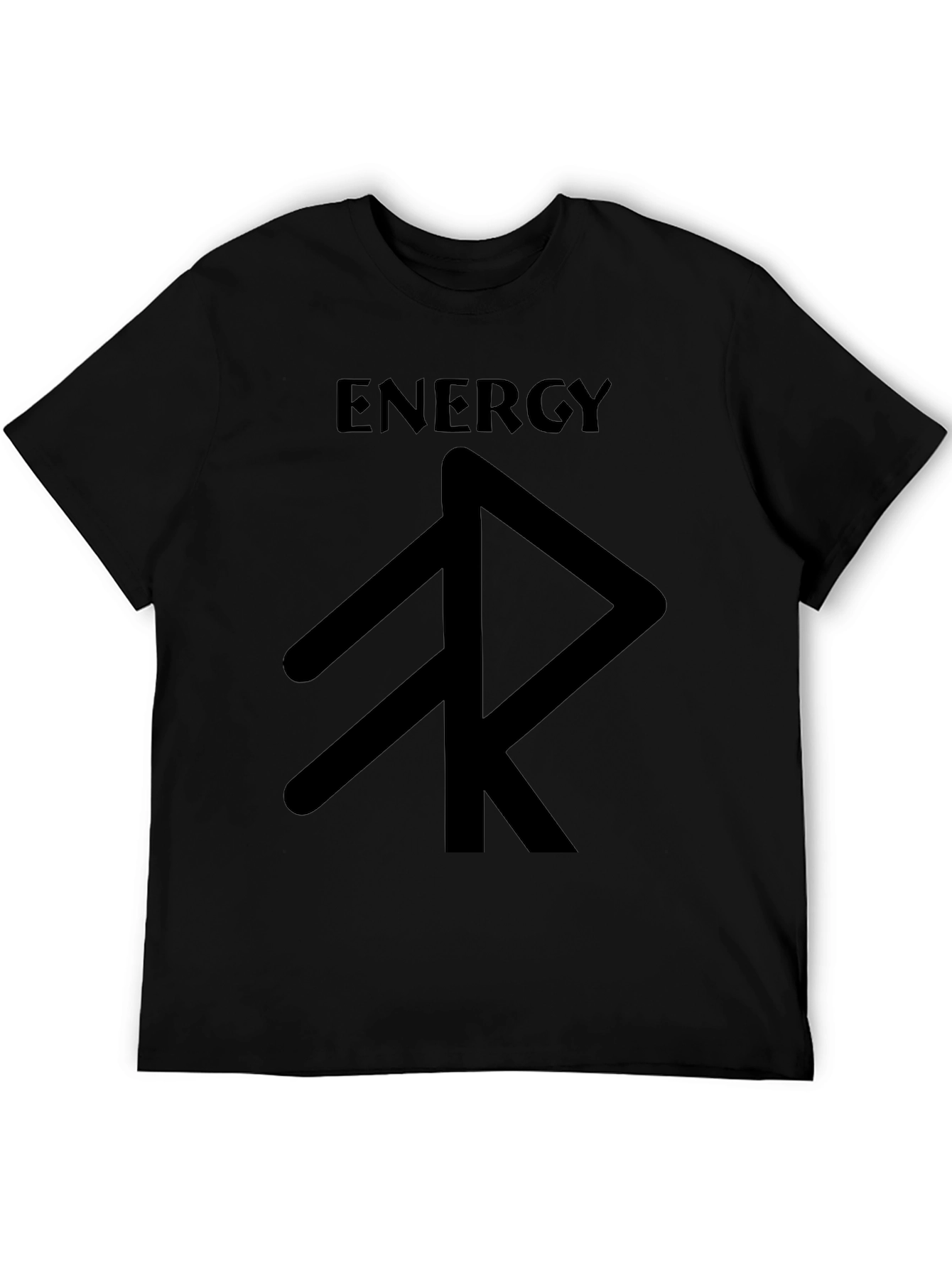 Energy Rune Black T-Shirt - Graphic Tee