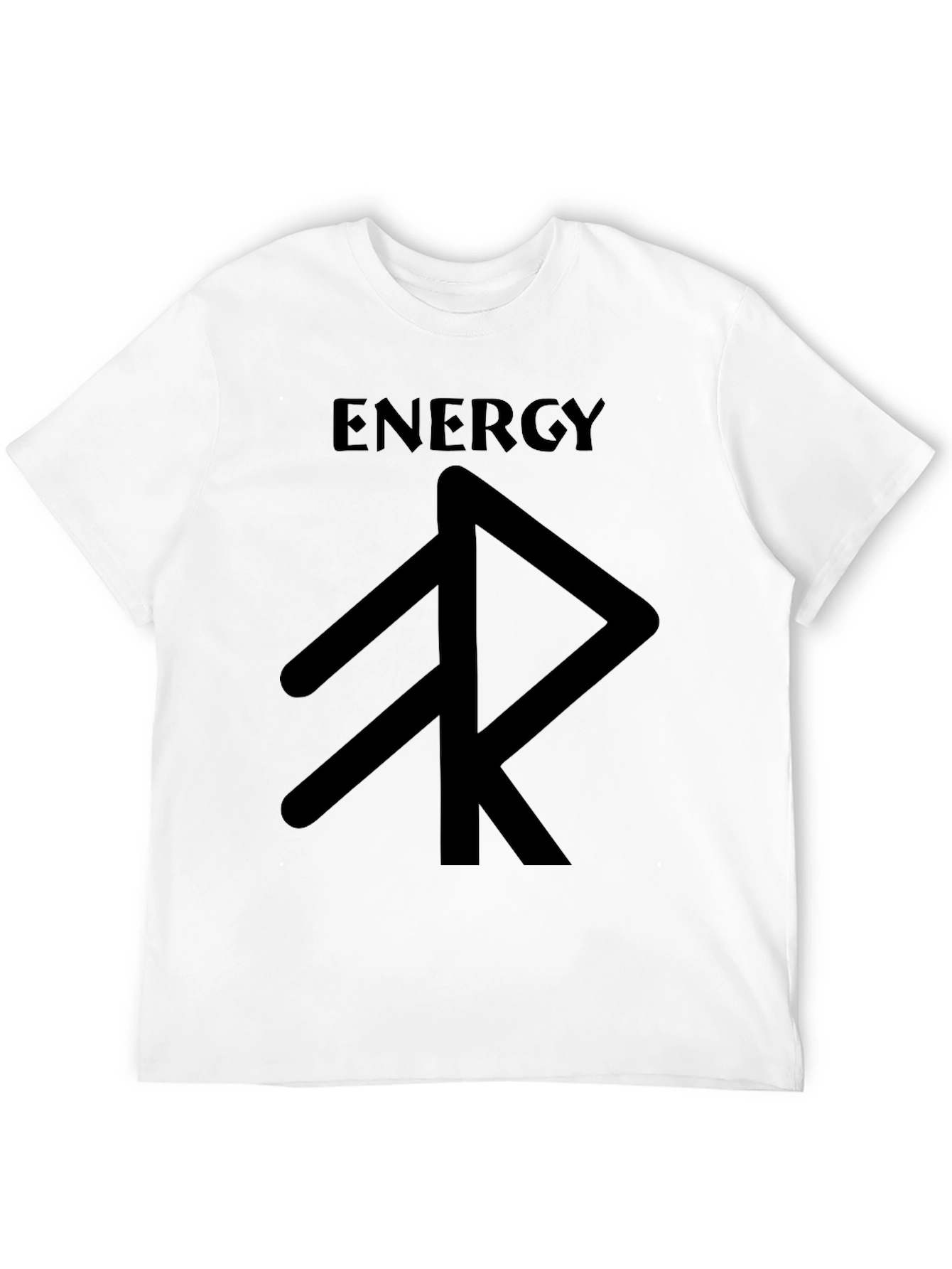 Energy Rune Black T-Shirt - Graphic Tee