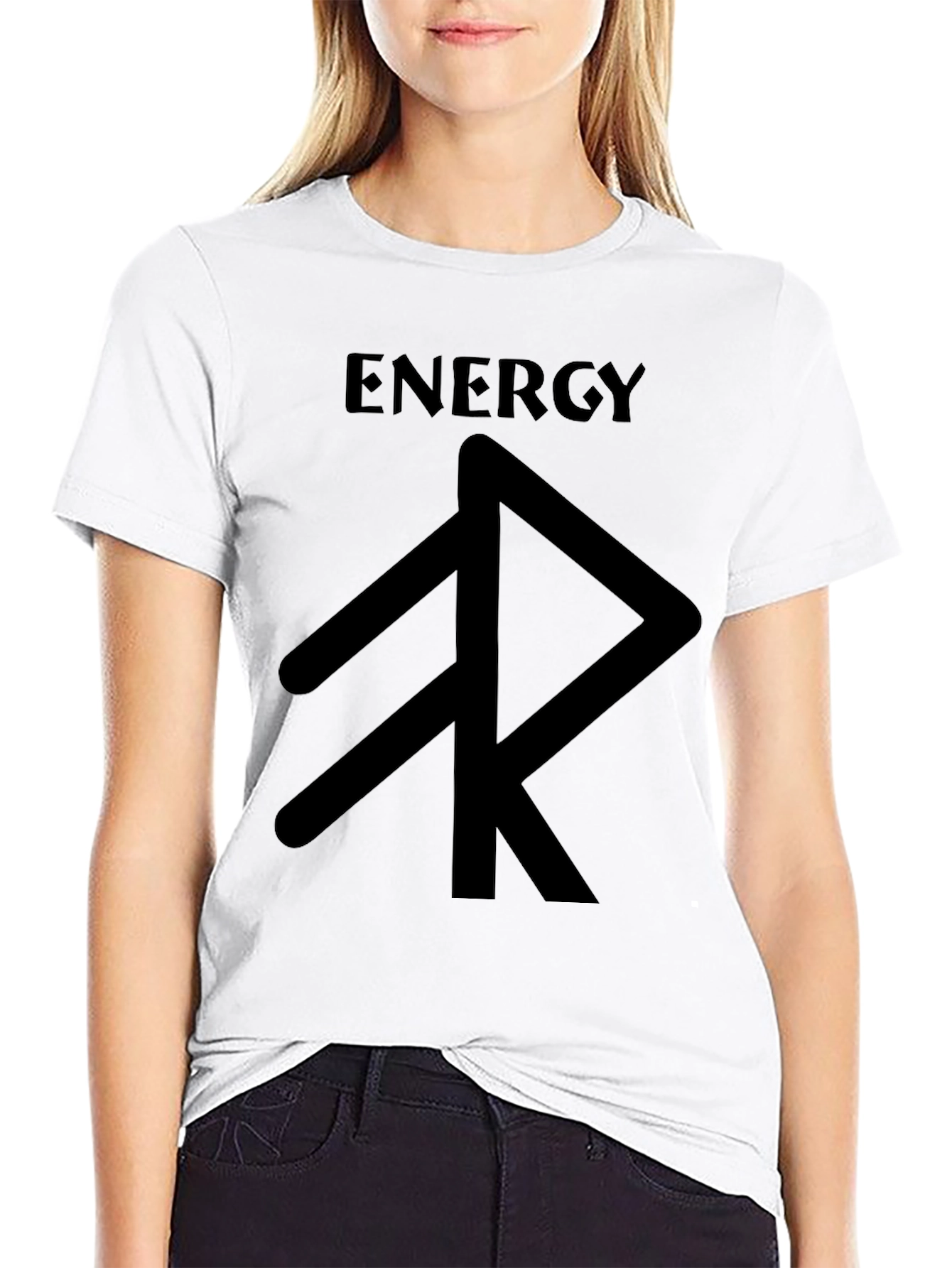 Energy Rune Black T-Shirt - Graphic Tee