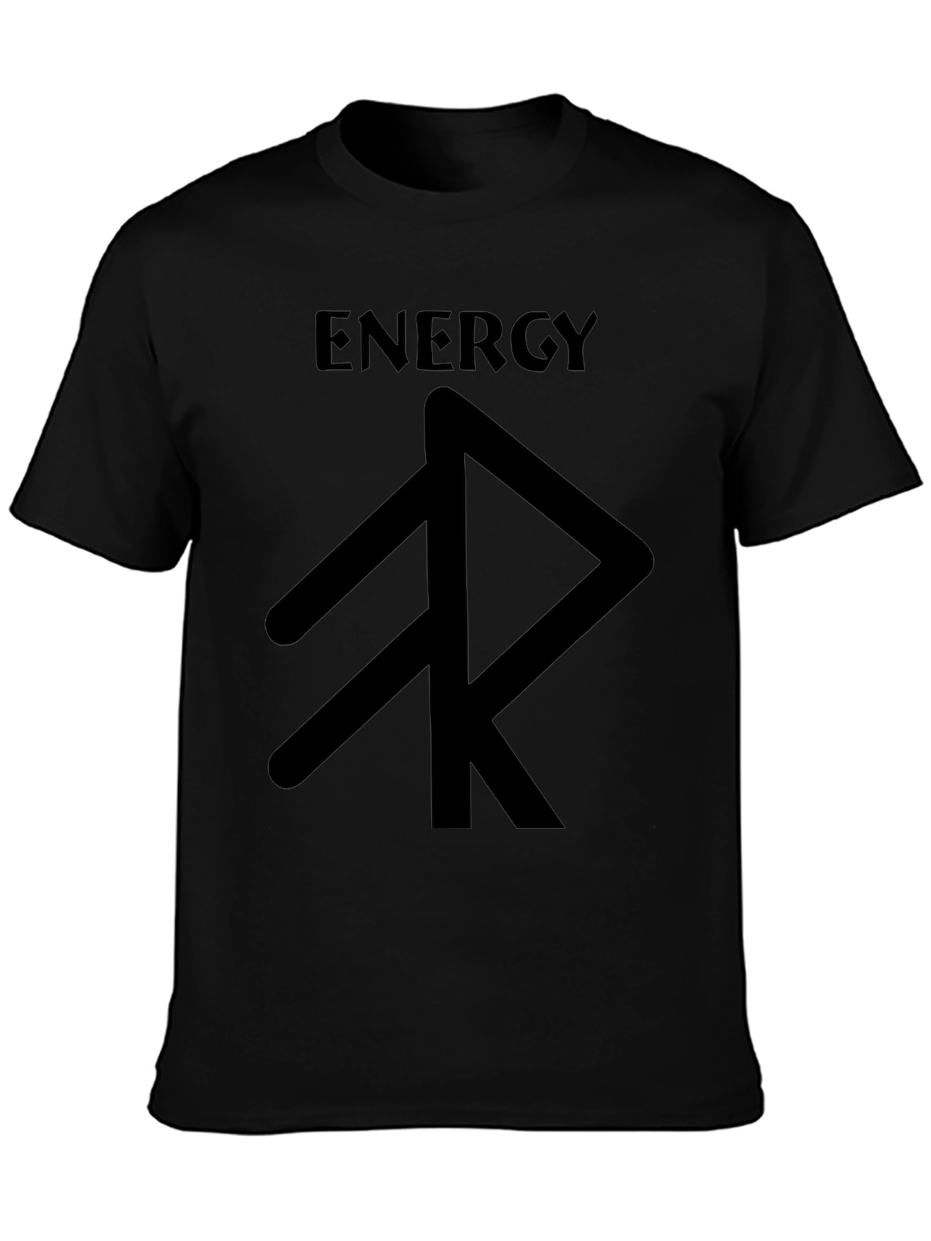Energy Rune Black T-Shirt - Graphic Tee