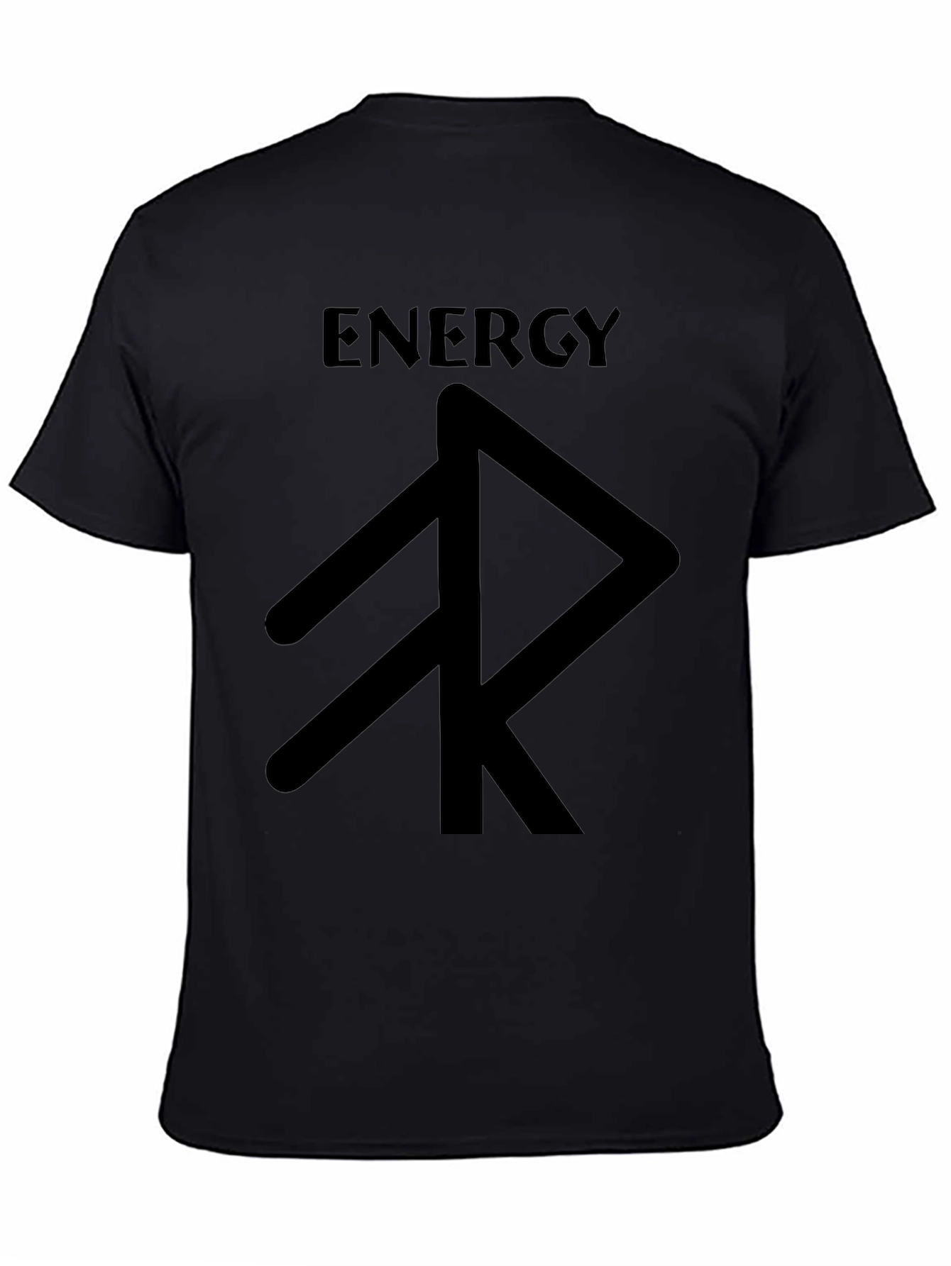 Energy Rune Black T-Shirt - Graphic Tee