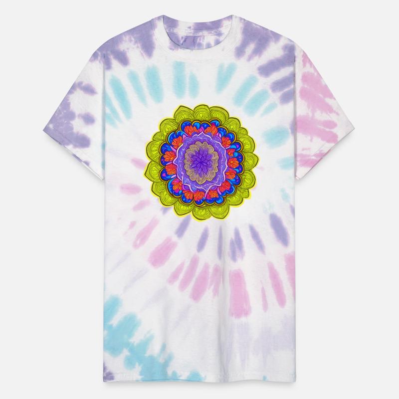 A floral fractal pattern colorful and bright