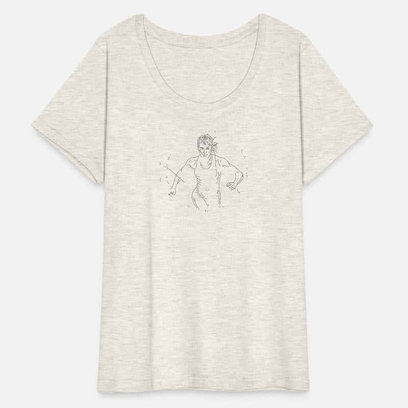 a girl is running in a marathon