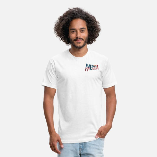 A striking typography design of the word America