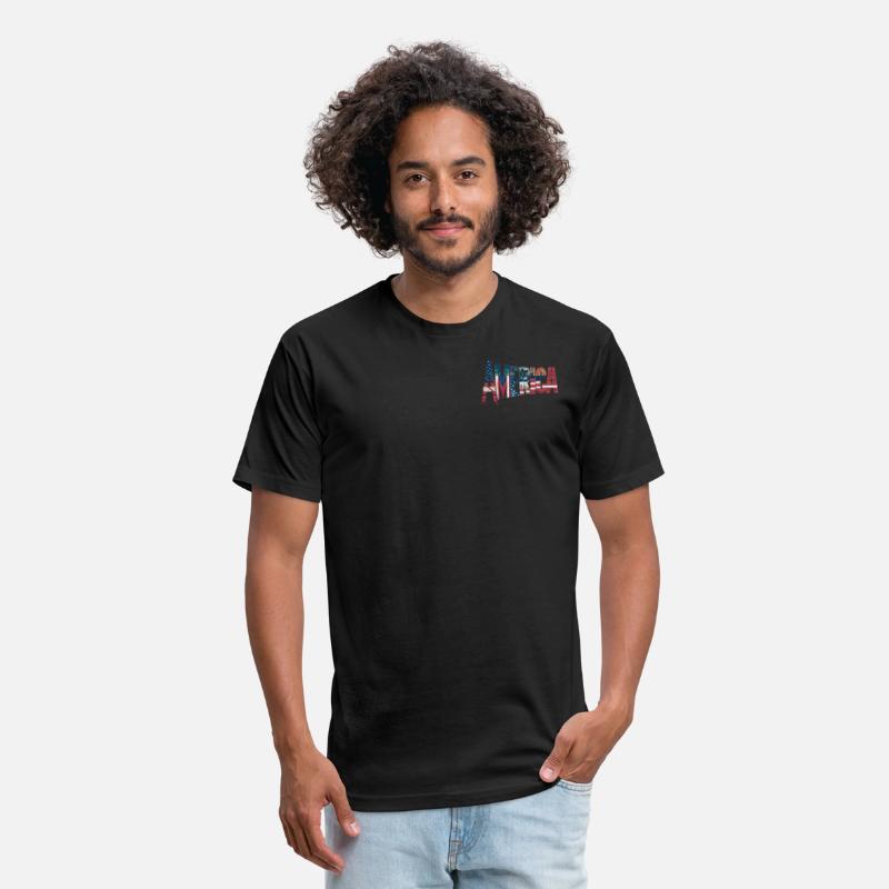 A striking typography design of the word America