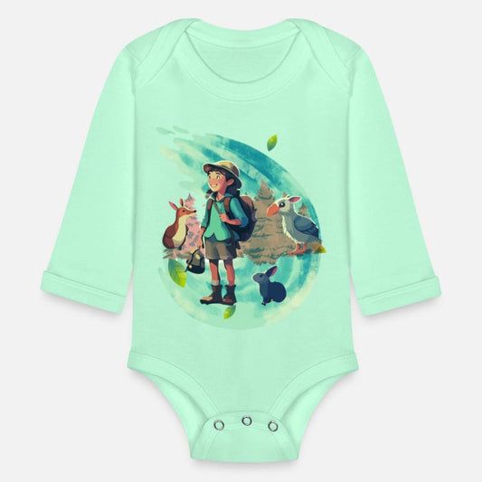 A Young adventure with several animals