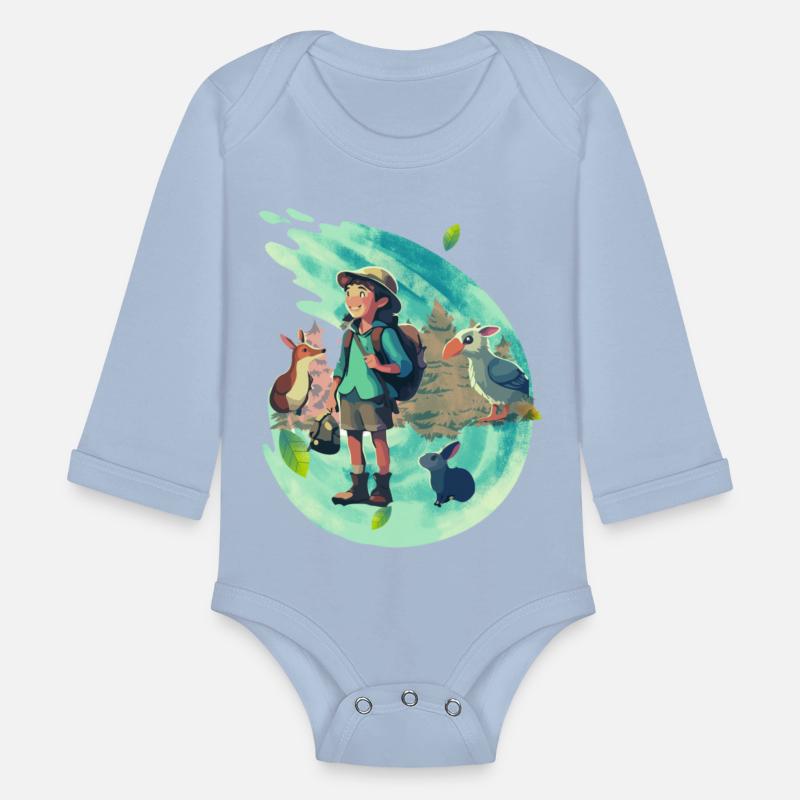 A Young adventure with several animals