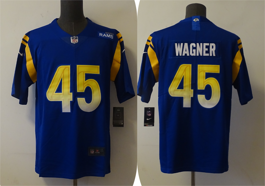 Men's Los Angeles Rams Bobby Wagner #45 Blue Game Jerseys