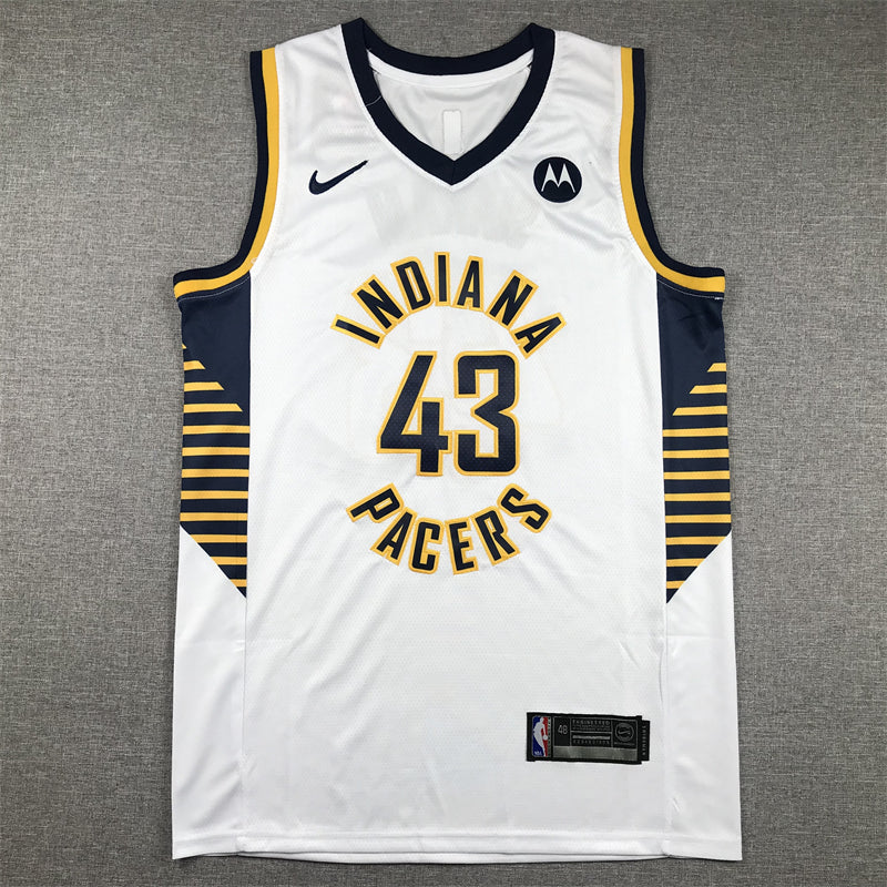Men's Indiana Pacers Pascal Siakam #43 White Swingman Jerseys - Association Edition