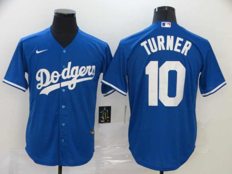Men's Los Angeles Dodgers Justin Turner #10 Blue Replica Baseball Jerseys
