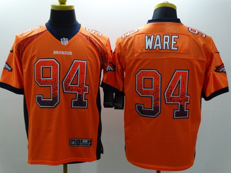 Men's Denver Broncos DeMarcus Ware #94 Orange Game Jerseys