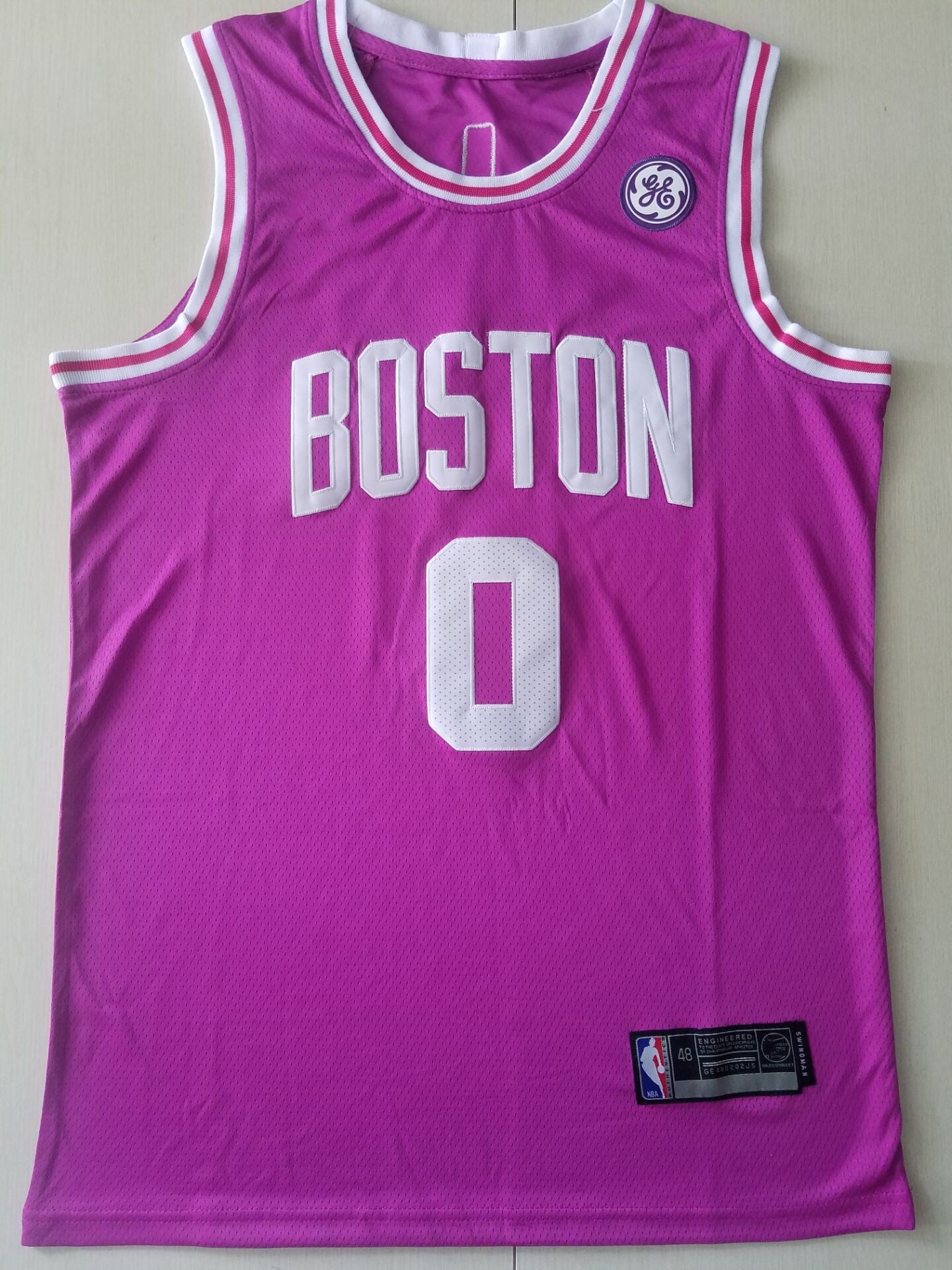Men's Boston Celtics Jayson Tatum #0 NBA Swingman Jerseys - Mei Red