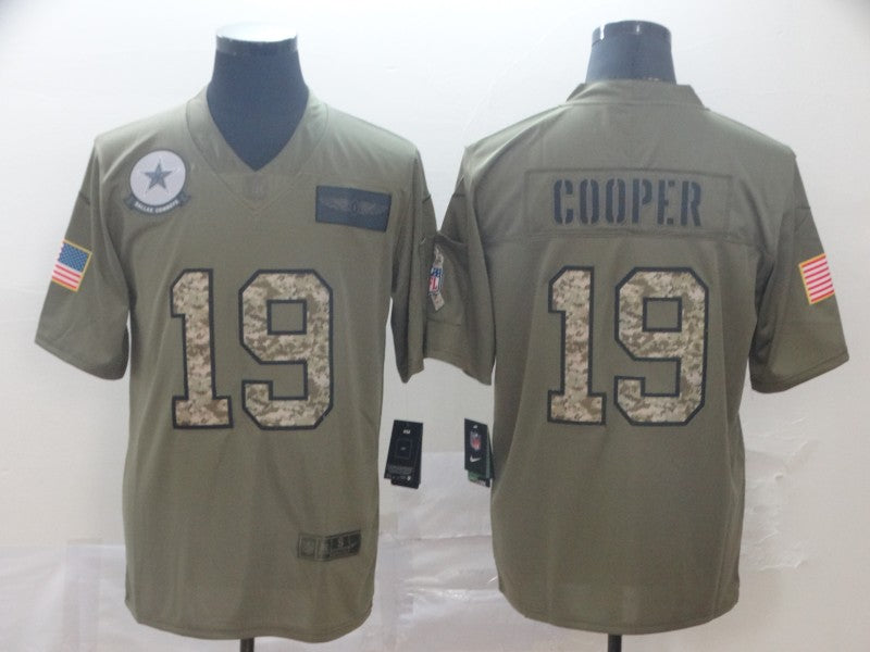 Men's Dallas Cowboys Amari Cooper #19 Brown Alternate Game Jerseys