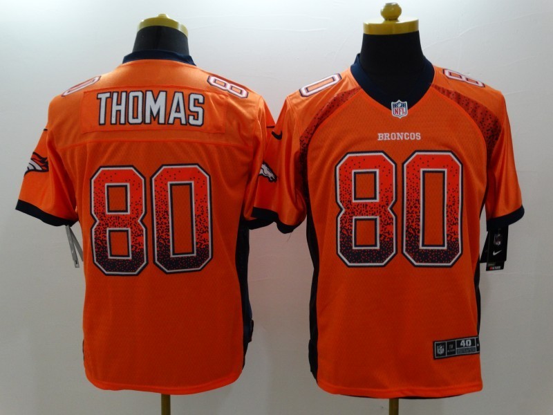 Men's Denver Broncos Julius Thomas #80 Orange Game Jerseys