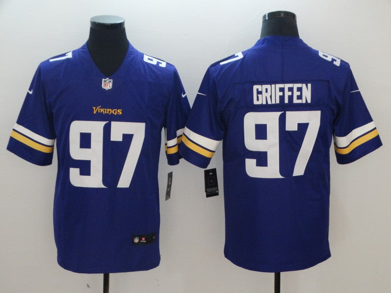 Men's Minnesota Vikings Everson Griffin #97 Purple Game Jerseys